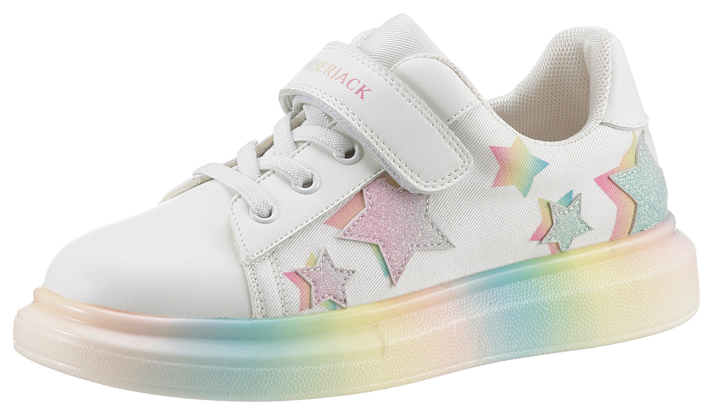 LUMBERJACK Sneaker mit regenbogenfarbener Laufsohle