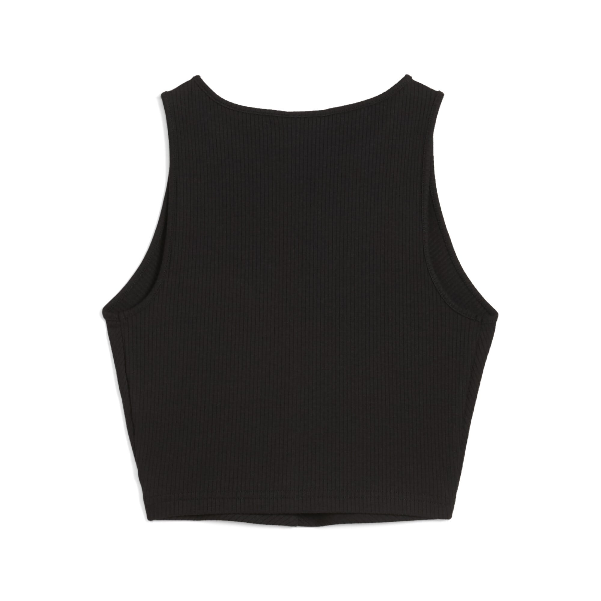 PUMA T-Shirt »WARDROBE ESS Geripptes Crop-Top Damen«