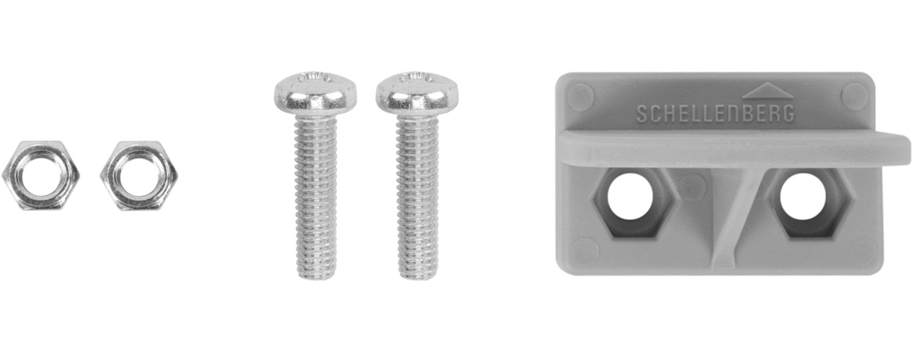 SCHELLENBERG Rollladen-Anschlagstopper »Zubehör für Außenrollläden«, Rollladenstopper, 38 x 31 x 15 mm, grau