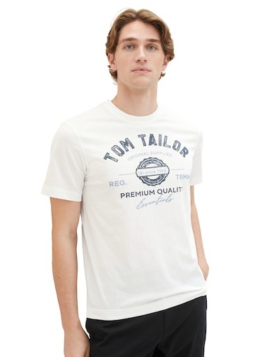 TOM TAILOR T-Shirt, mit großem Logofrontprint