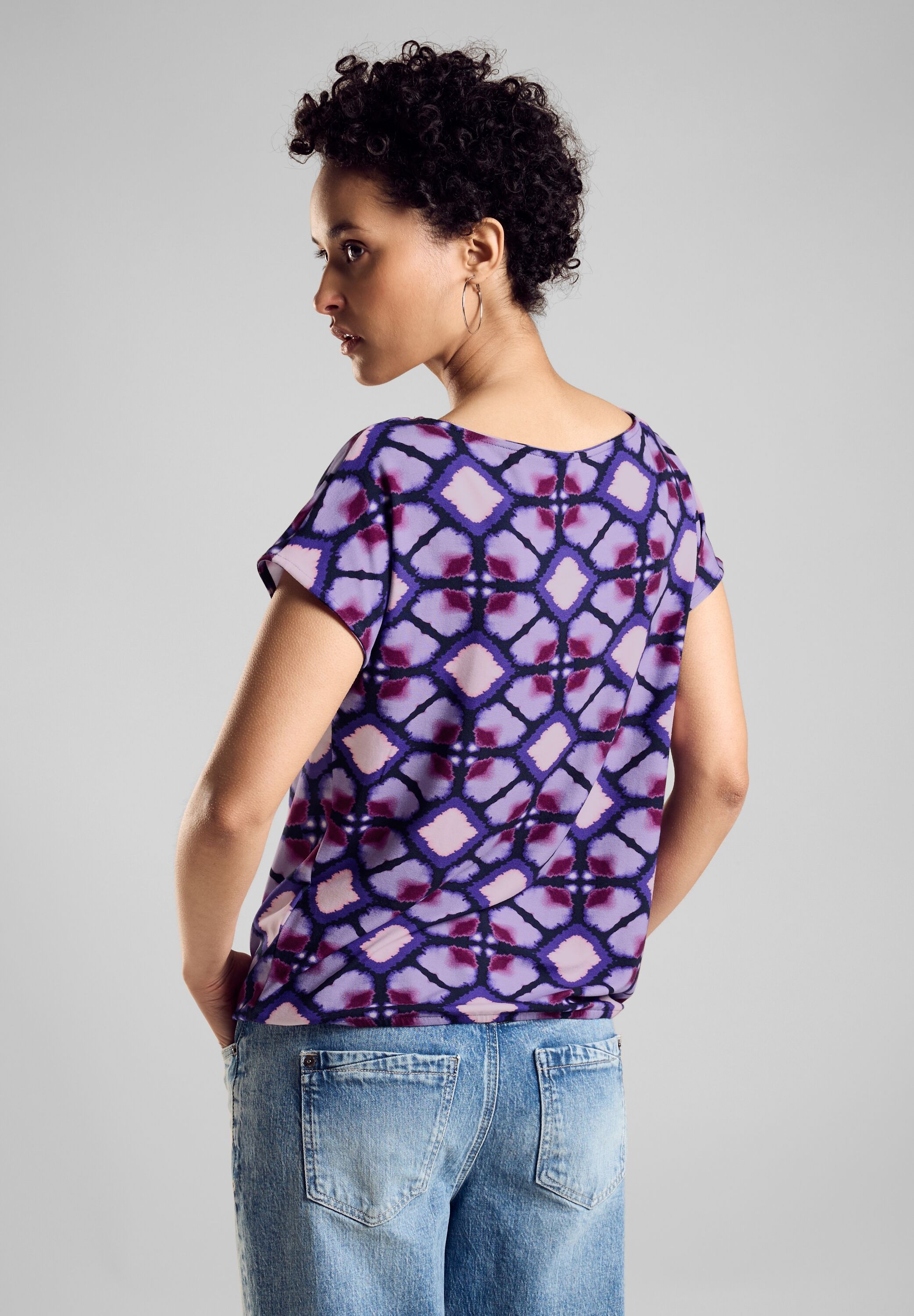 STREET ONE Shirttop, mit All-Over Print günstig online kaufen