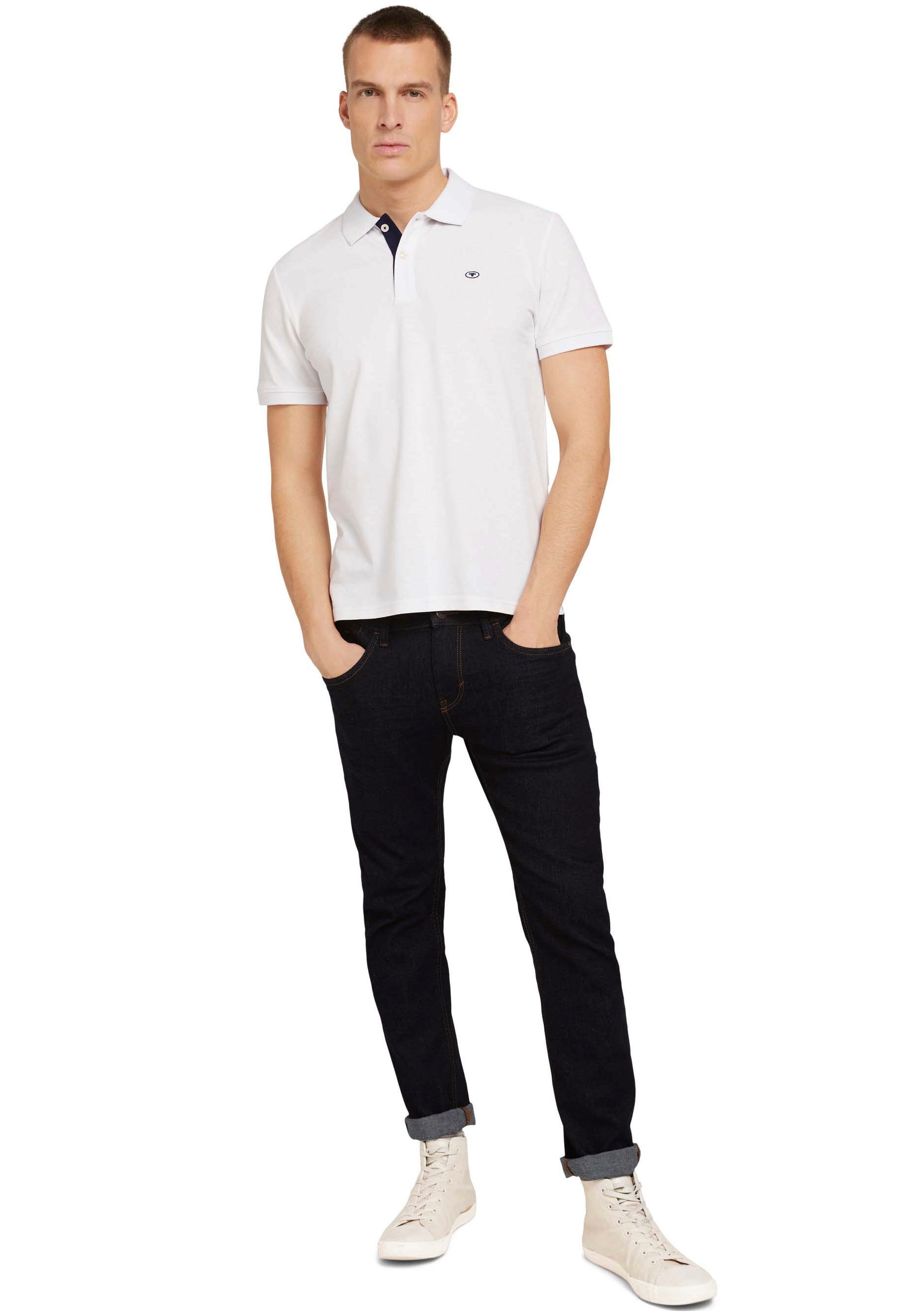 TOM TAILOR Poloshirt, mit Knopfleiste und Logo