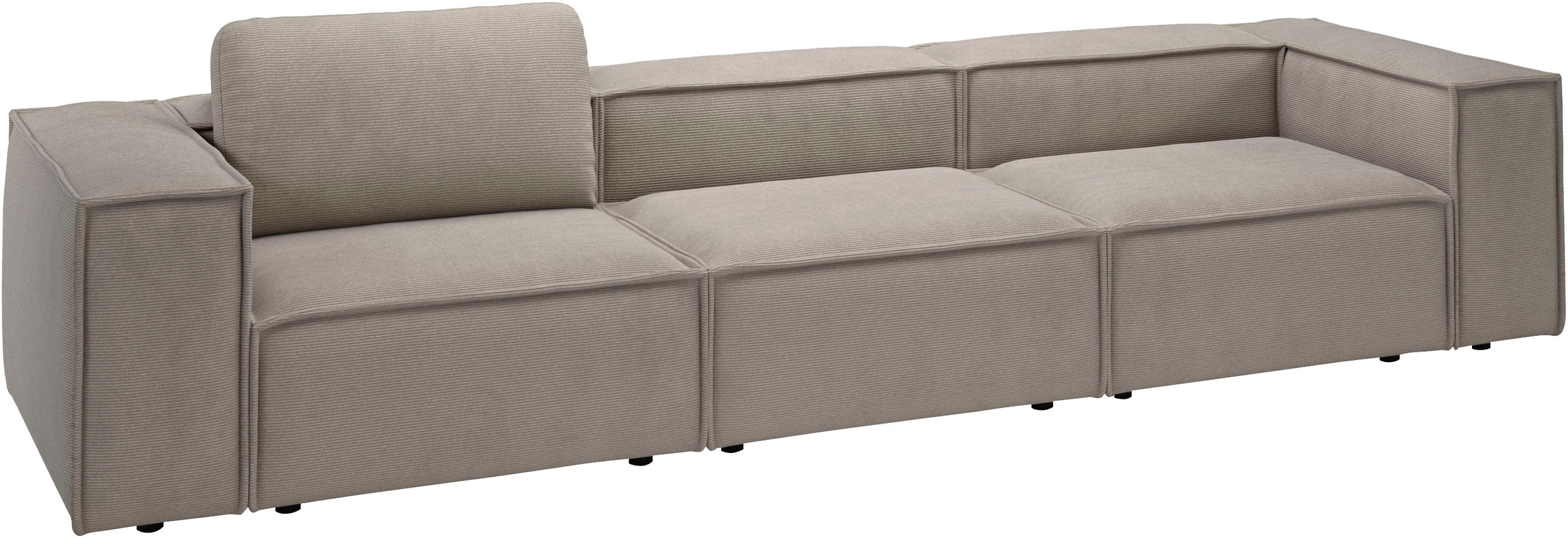 Places of Style 3,5-Sitzer »Watertown, modernes Big-Sofa XXL, 336 cm Breite, auch in Feincord«, Riesiges Designersofa mit viel Platz & weichen Bezügen in Trendfarben
