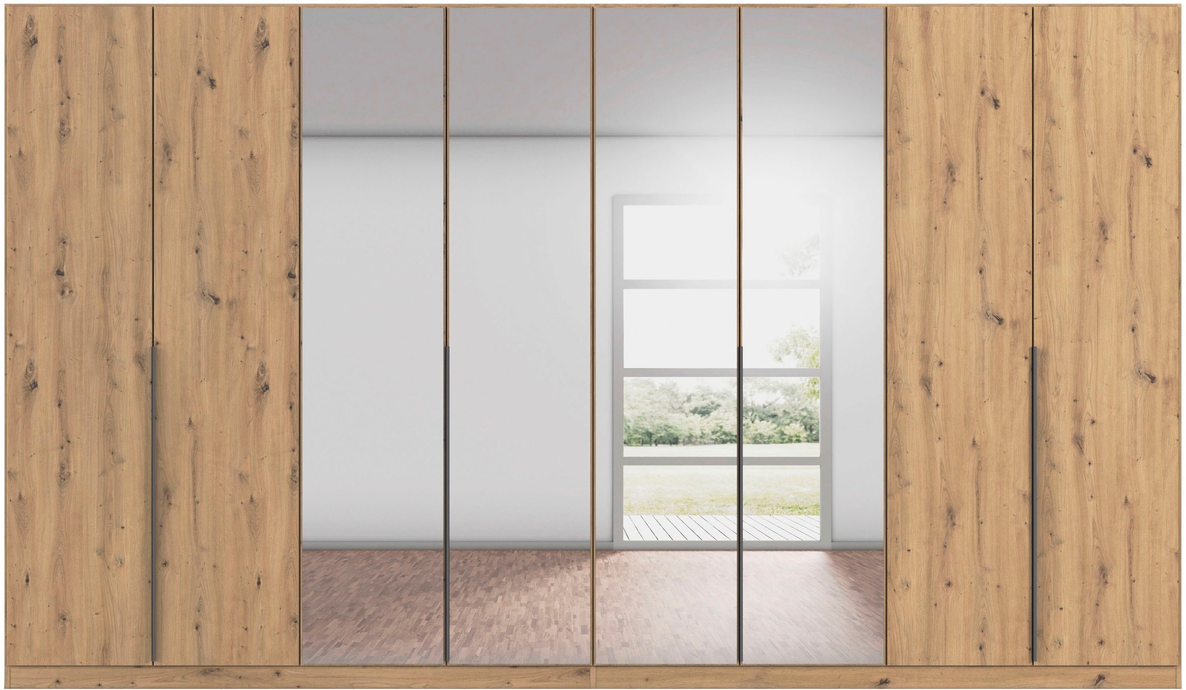 OTTO home Drehtürenschrank "Kleiderschrank Schrank Garderobe AGORDO mit Dek günstig online kaufen