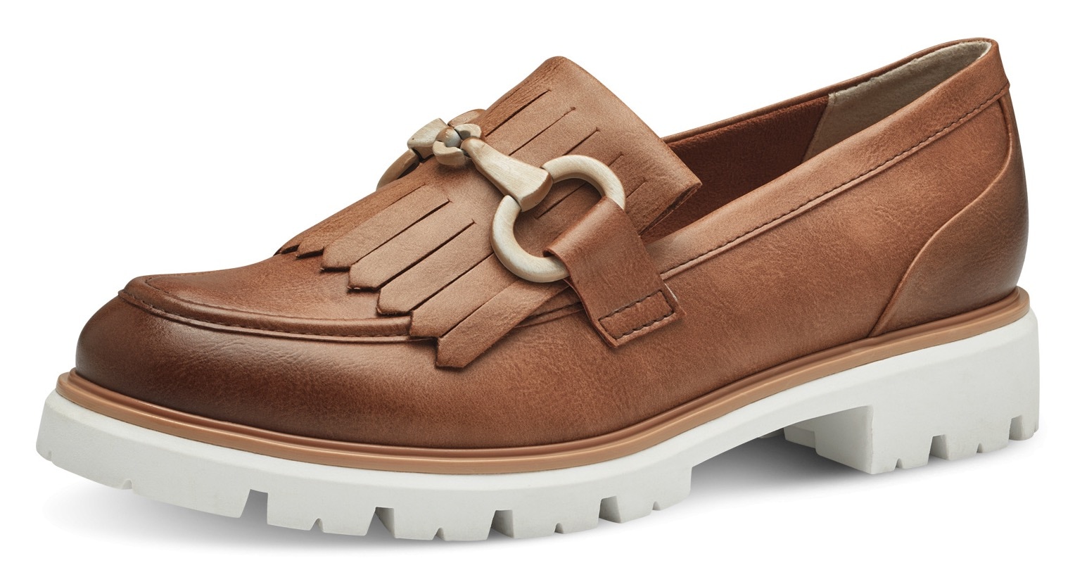 MARCO TOZZI Slipper, Chunky Loafer, Slipper in veganer Verarbeitung