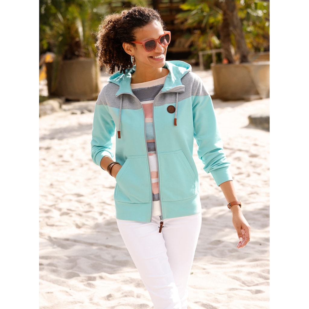 Casual Looks Shirtjacke »Sweatjacke«, (1 tlg.)