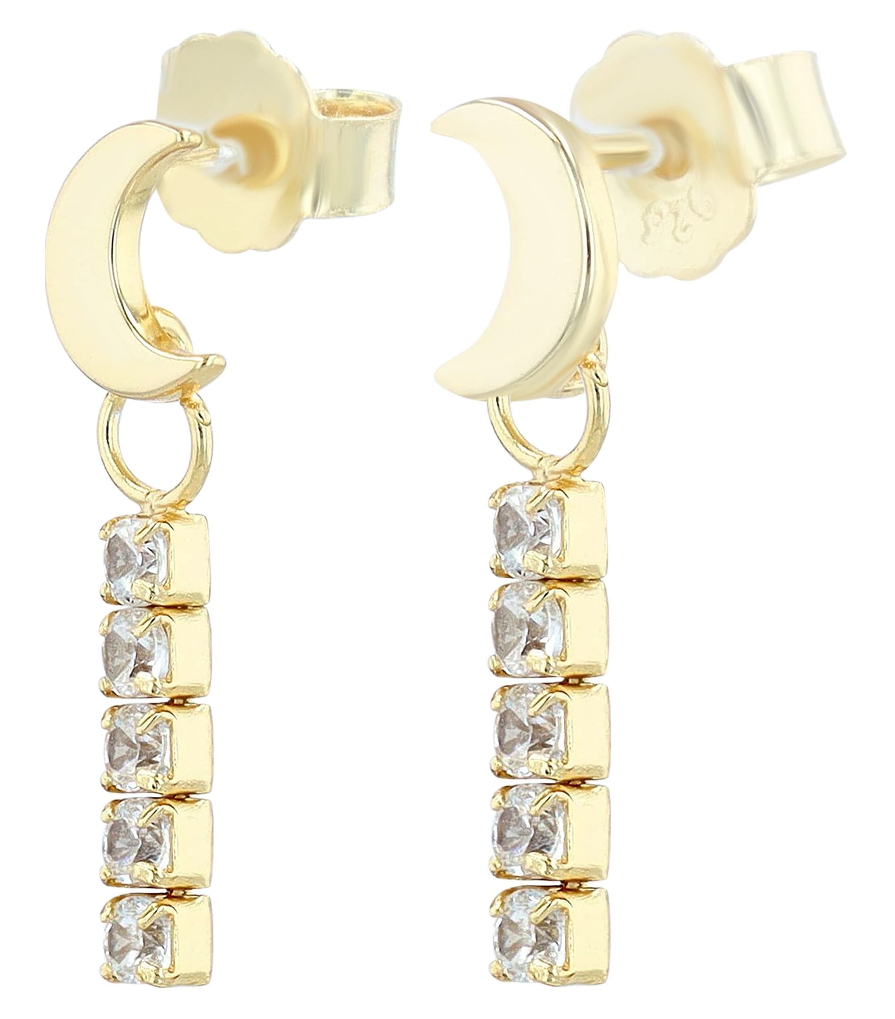 Adelia´s Kettenanhänger »Damen Anhänger – Mond Anhänger aus 925 Silber«  Geschenkidee: zeitlos und vielseitig