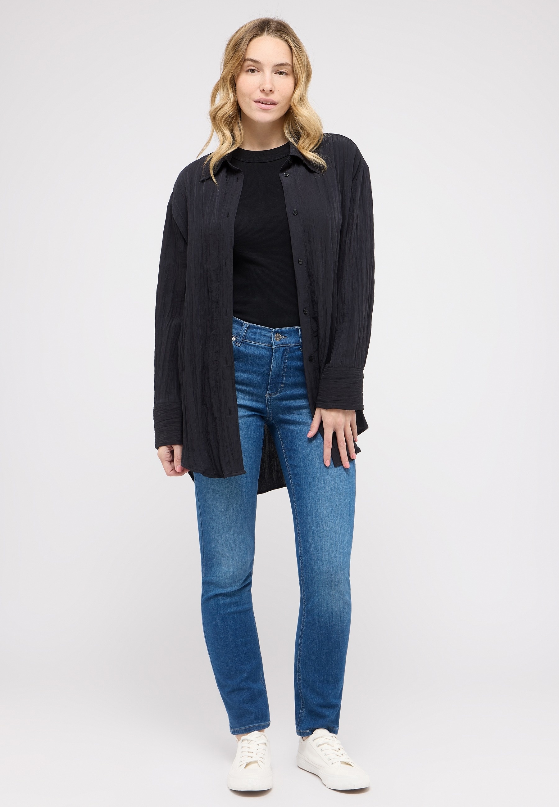 ANGELS Straight-Jeans »CICI« Straight-Schnitt, Slim fit Passform, aus Baumwollmischung