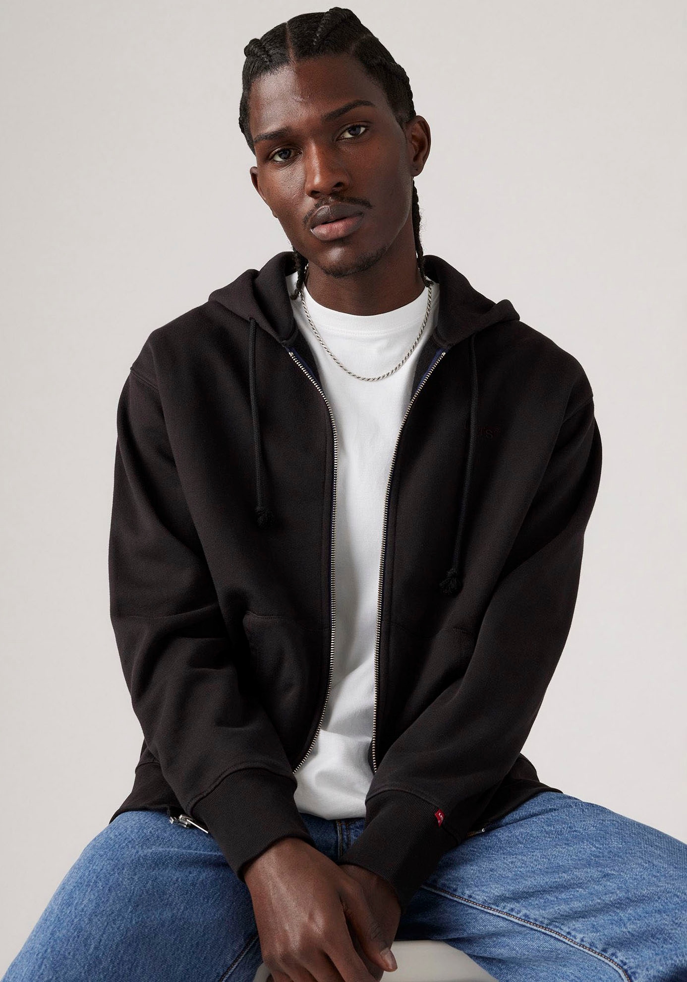 Levi's® Kapuzensweatjacke, mit Logo-Stickerei
