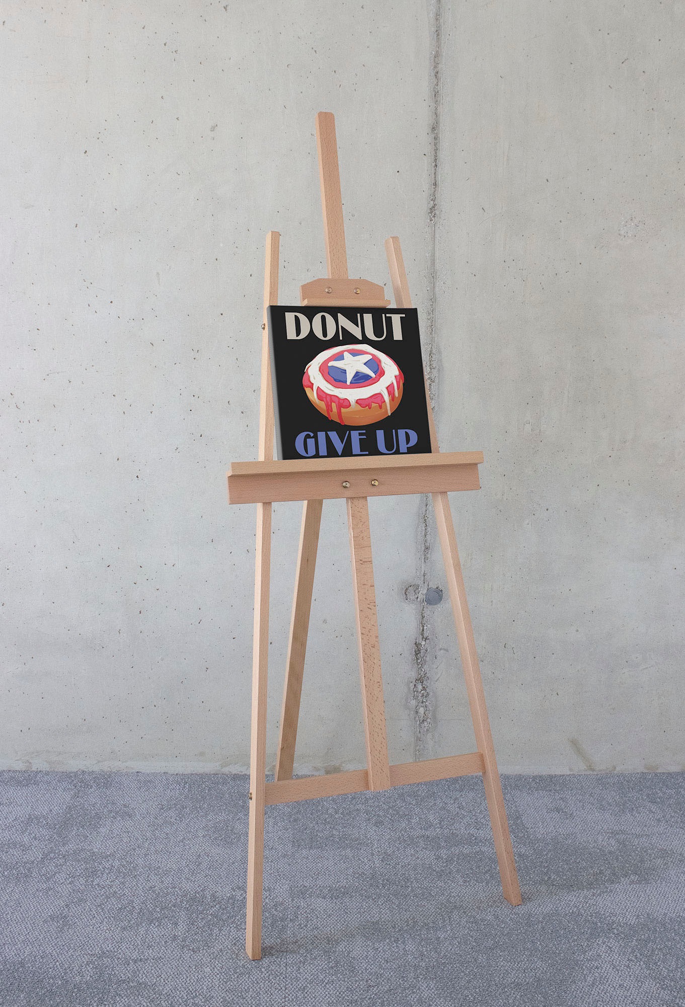 Komar Leinwandbild "Donut give up - Größe 30 x 30 cm", Disney, (1 St., 30 x günstig online kaufen