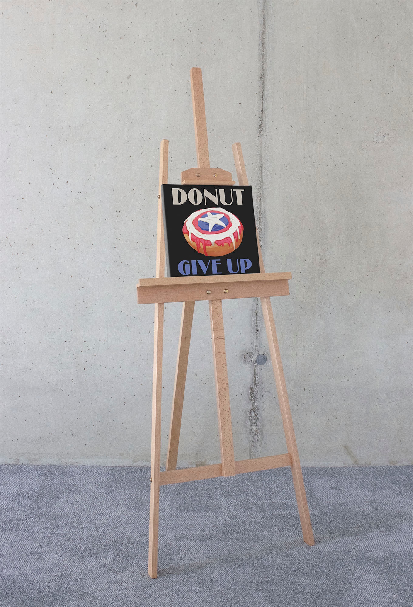 Komar Leinwandbild "Donut give up - Größe 30 x 30 cm" Disney 30 x 30 cm (Br günstig online kaufen