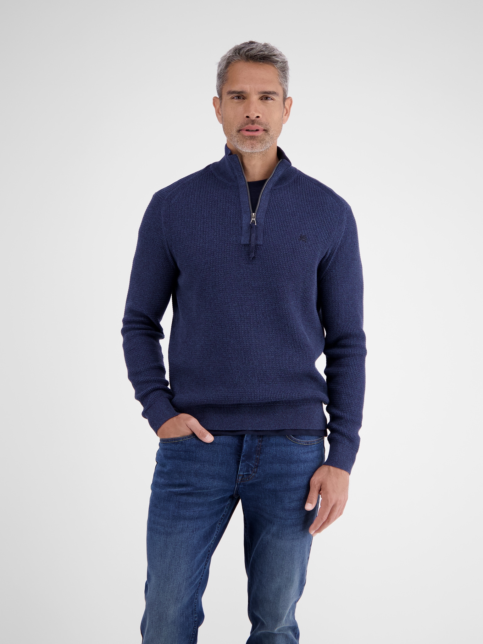 LERROS Strickpullover, mit Troyer-Reißverschluss, Stehkragen günstig online kaufen