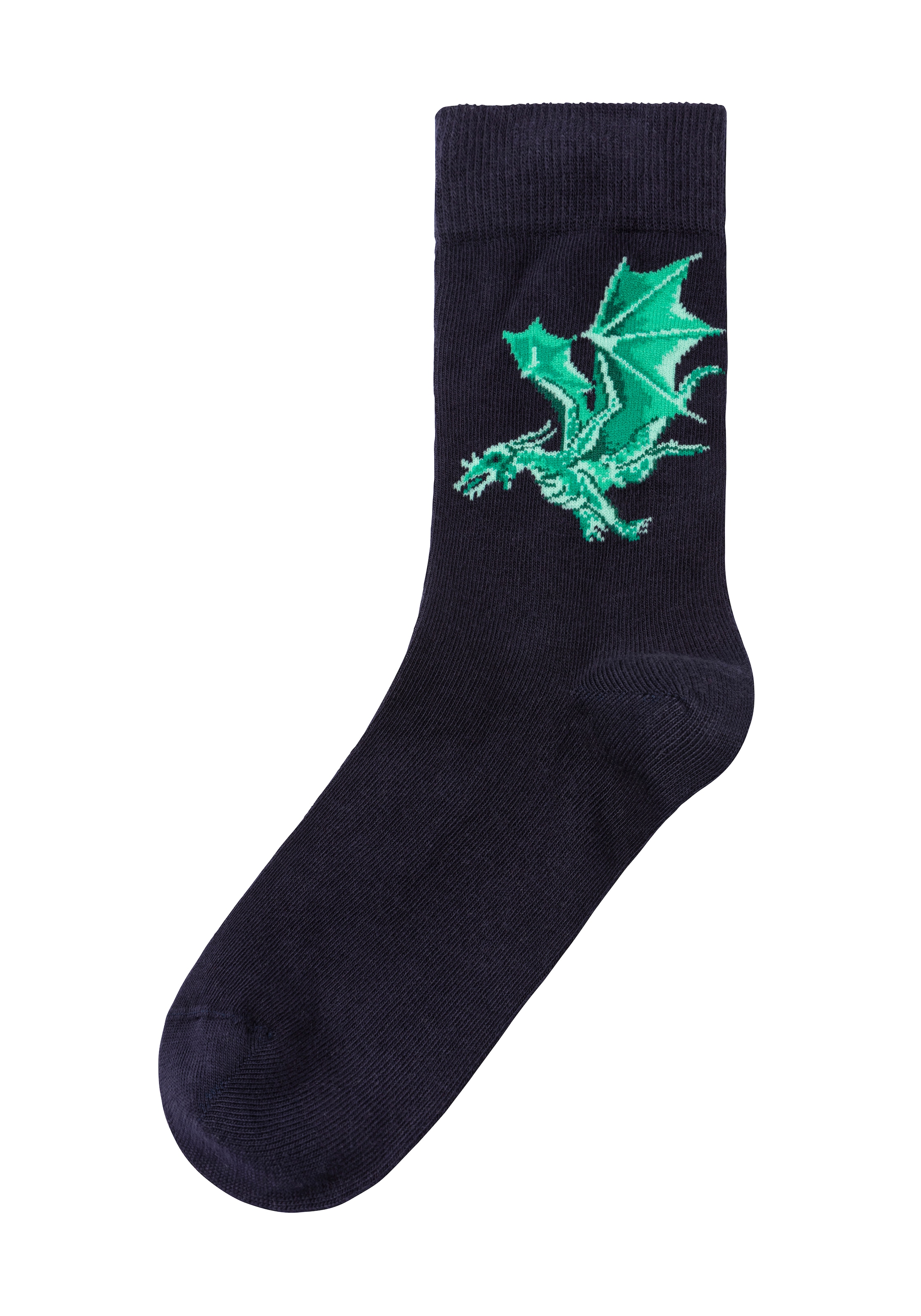 H.I.S Socken, (Packung, 5 Paar), mit unterschiedlichen Drachen Motiven