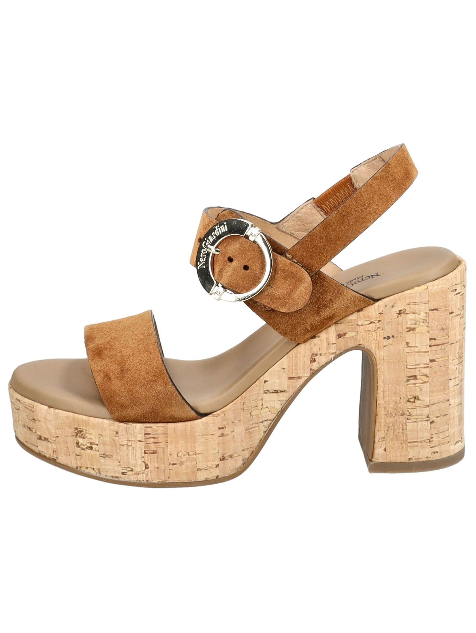 Nero Giardini High-Heel-Sandalette "Nero Giardini Sandalen Veloursleder" günstig online kaufen