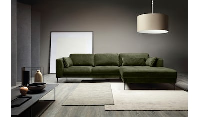 TRENDMANUFAKTUR Ecksofa »Luzi«, wahlweise mit Bettfunktion und Bettkasten, inklusive...