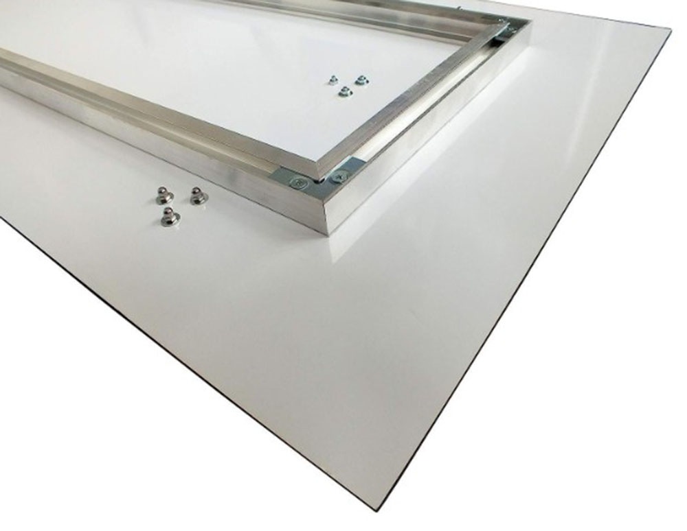 Garderobenpaneel QUEENCE "Wandgarderobe mit Motiv Abstrakt Federn inkl. Edelstahlhaken", grau, B:80cm H:120cm T:2,5cm, Acrylglas, Edelstahl, Garderobenpaneele, Garderobenpaneel, HD Premium Druck auf Acrylglas 3
