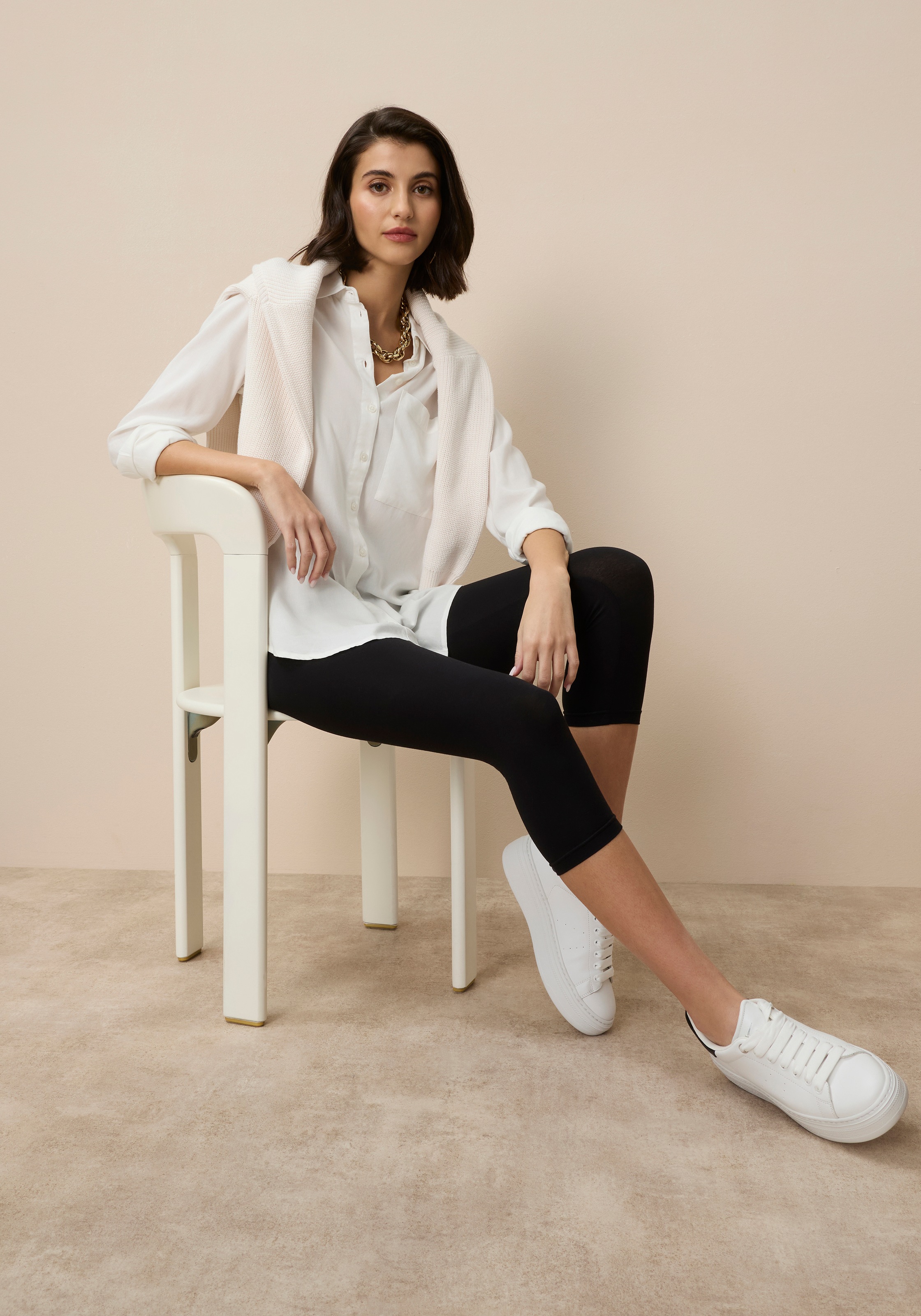 Tamaris Caprileggings in 3/4-Länge mit bequemem, elastischem Bund günstig online kaufen