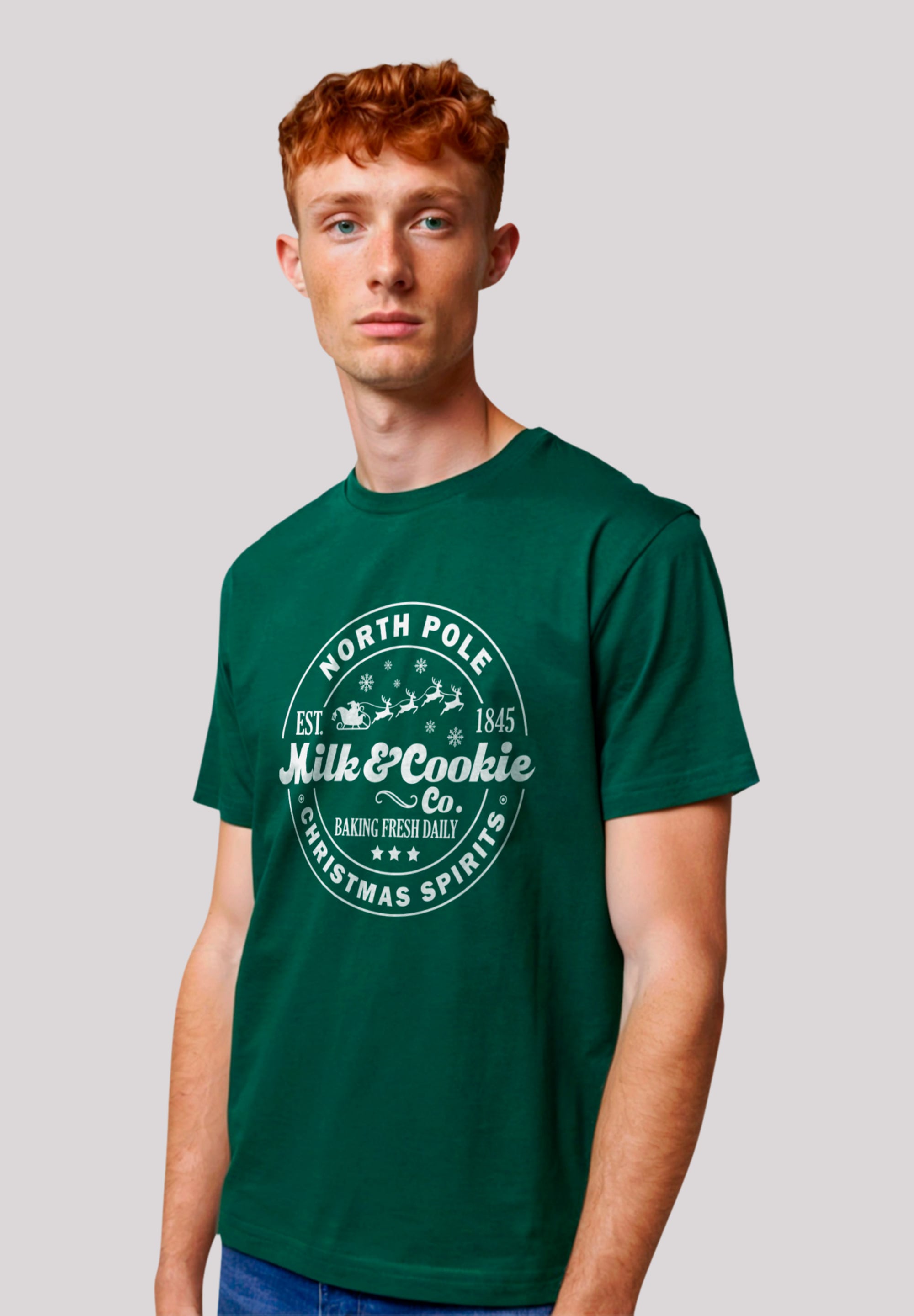 T-Shirt »Milk and Cookie Bakery Retro Weihnachten«, Premium Qualität