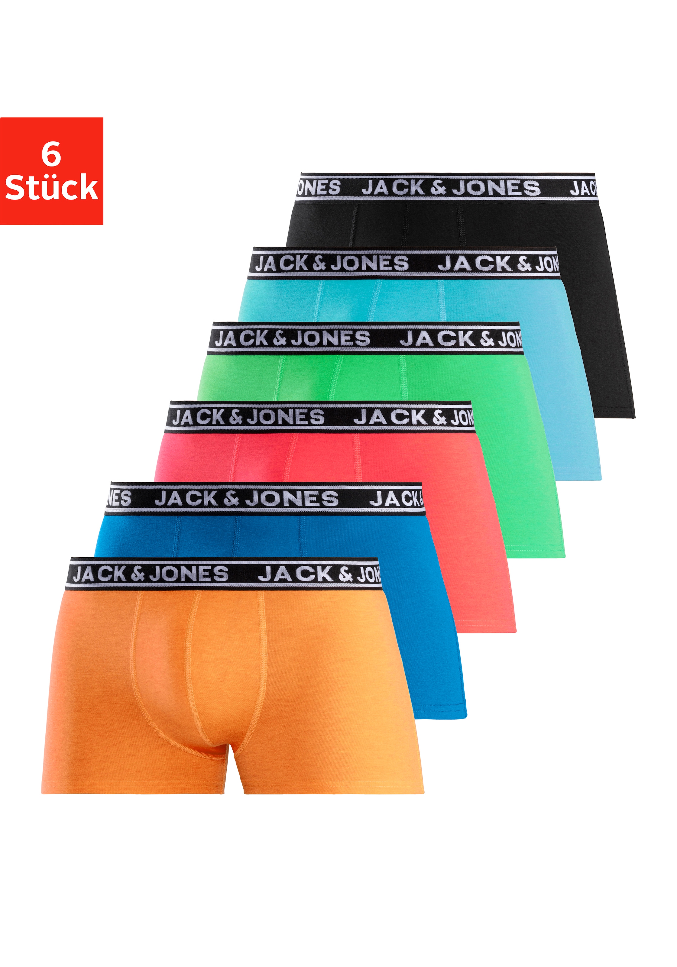 Jack & Jones Trunk "JACCRISP TRUNKS 6-PACK", (Packung, 6 St.), Großpackung