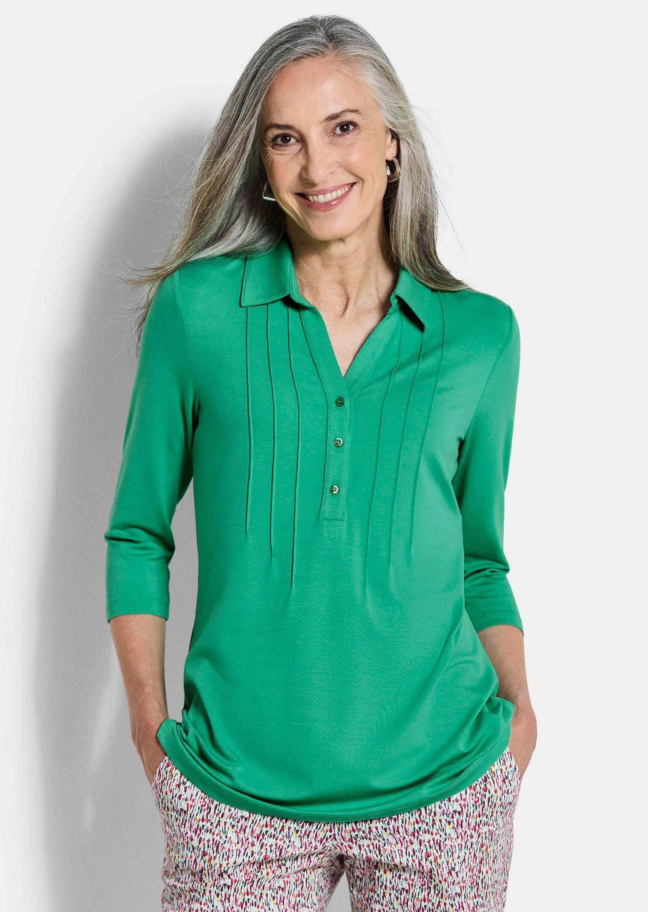 GOLDNER Tunika »Elegantes Blusenshirt mit Biesen« stretchbequeme Jerseyqualität