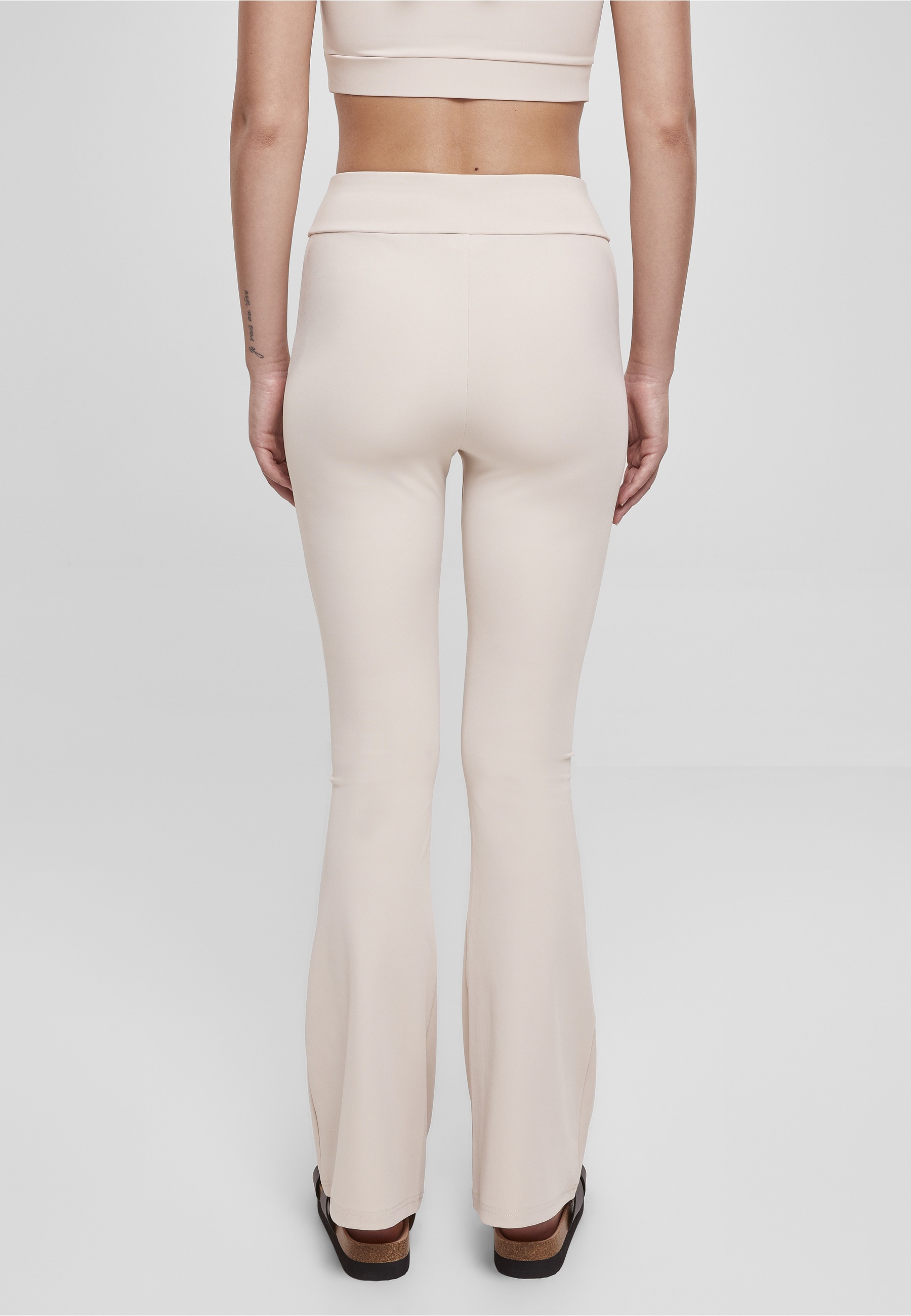 URBAN CLASSICS Leggings »Urban Classics Damen Ladies Recycled High Waist Flared Leggings«