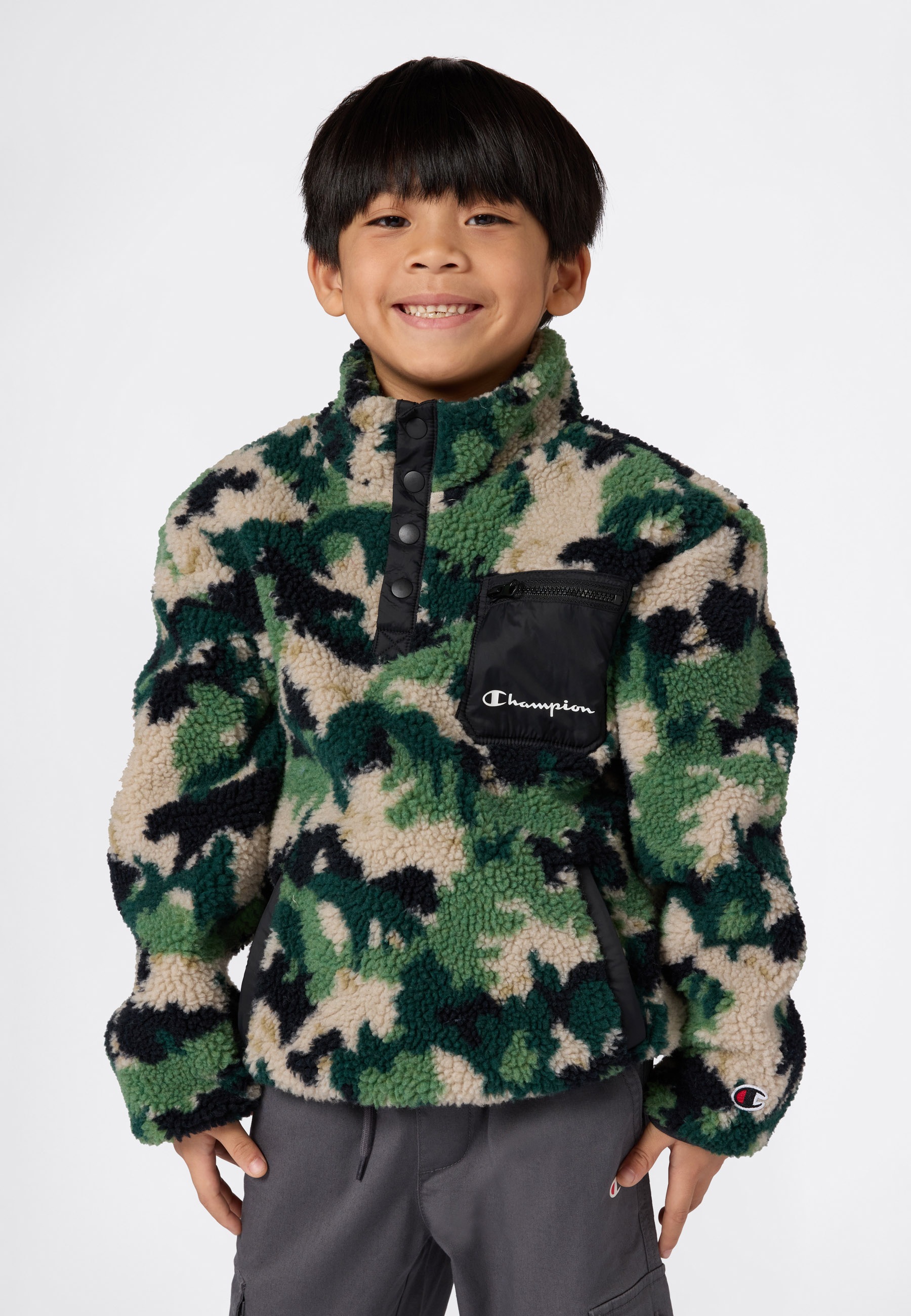 Champion Strickfleece-Pullover "Polar Half Zip Top"