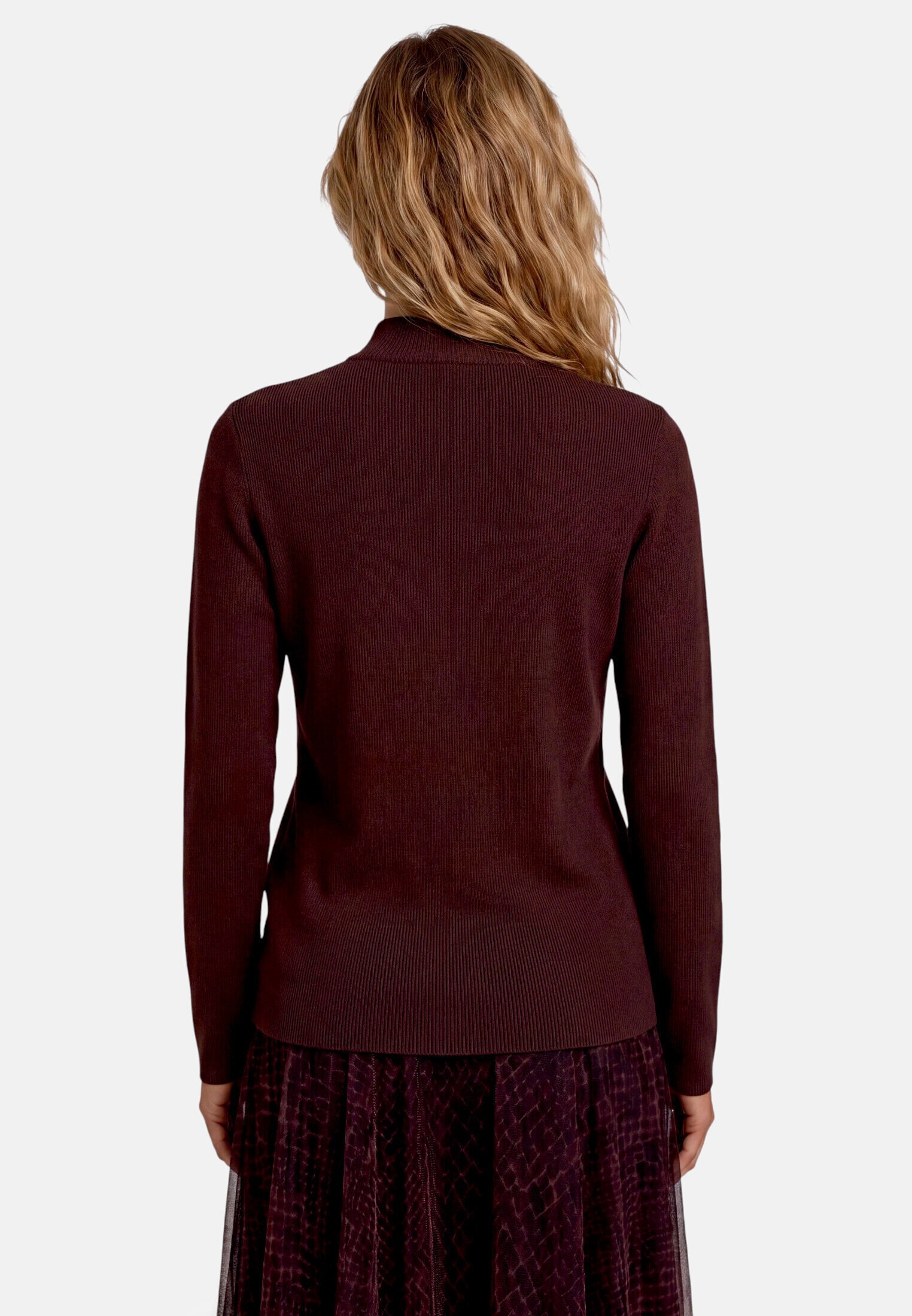 Zero Strickpullover »Damen mit Stehkragen« 1 Material