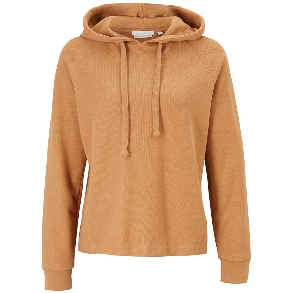 Damenmode Shirts & Sweatshirts TOM TAILOR Denim Hoodie, mit Raglanärmeln beige Damenmode Shirts & Sweatshirts TOM TAILOR Denim Hoodie, mit Raglanärmeln beige
