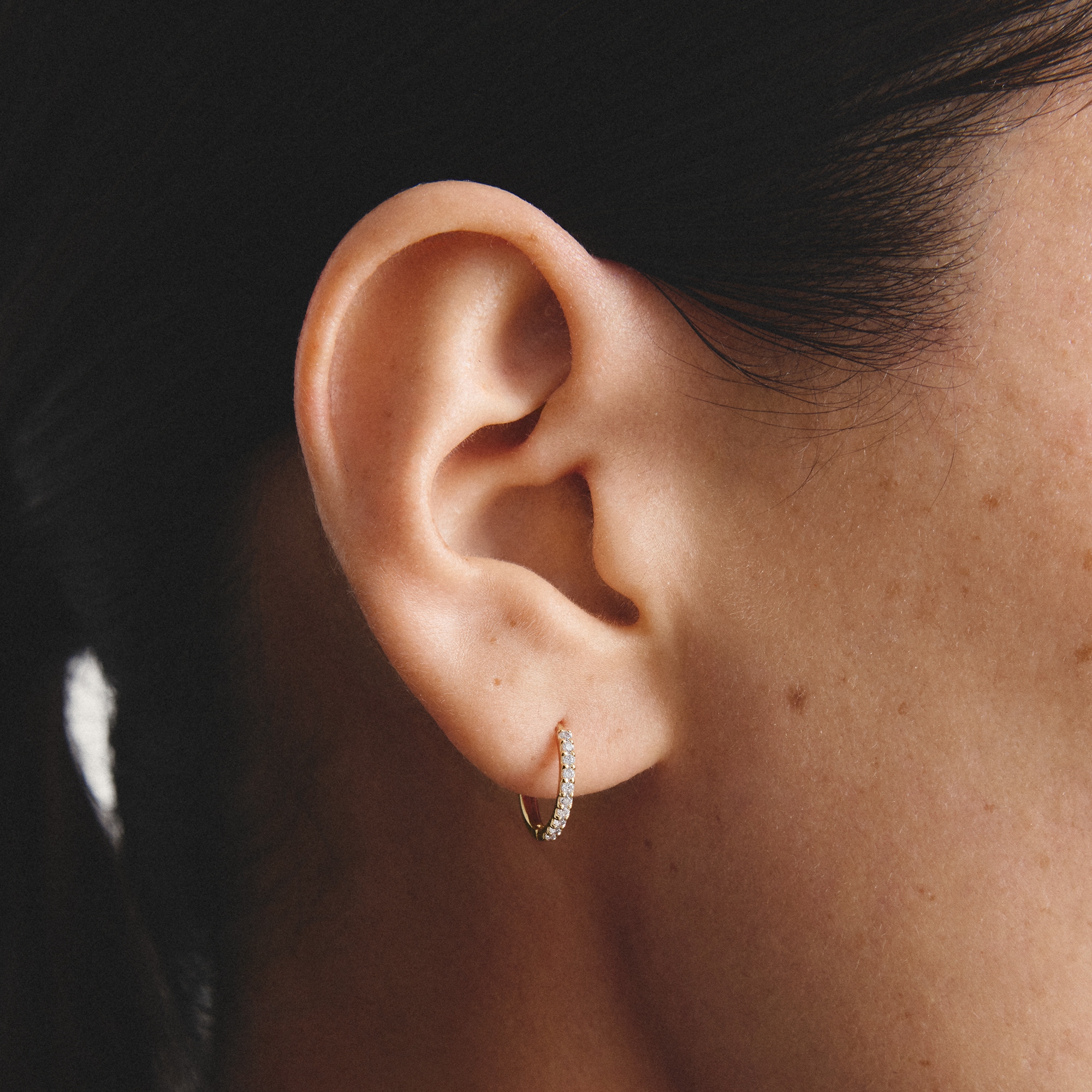THOMAS SABO Paar Creolen »gelbgoldfarben« mit Zirkonia (synth.)