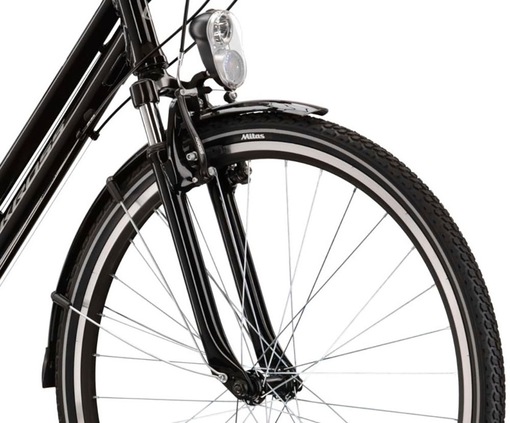 Kross Trekkingrad »KROSS Trekkingrad Trans 1.0 28" schwarz«, 21 Gang, Shimano, ALTUS M310 Schaltwerk, Kettenschaltung
