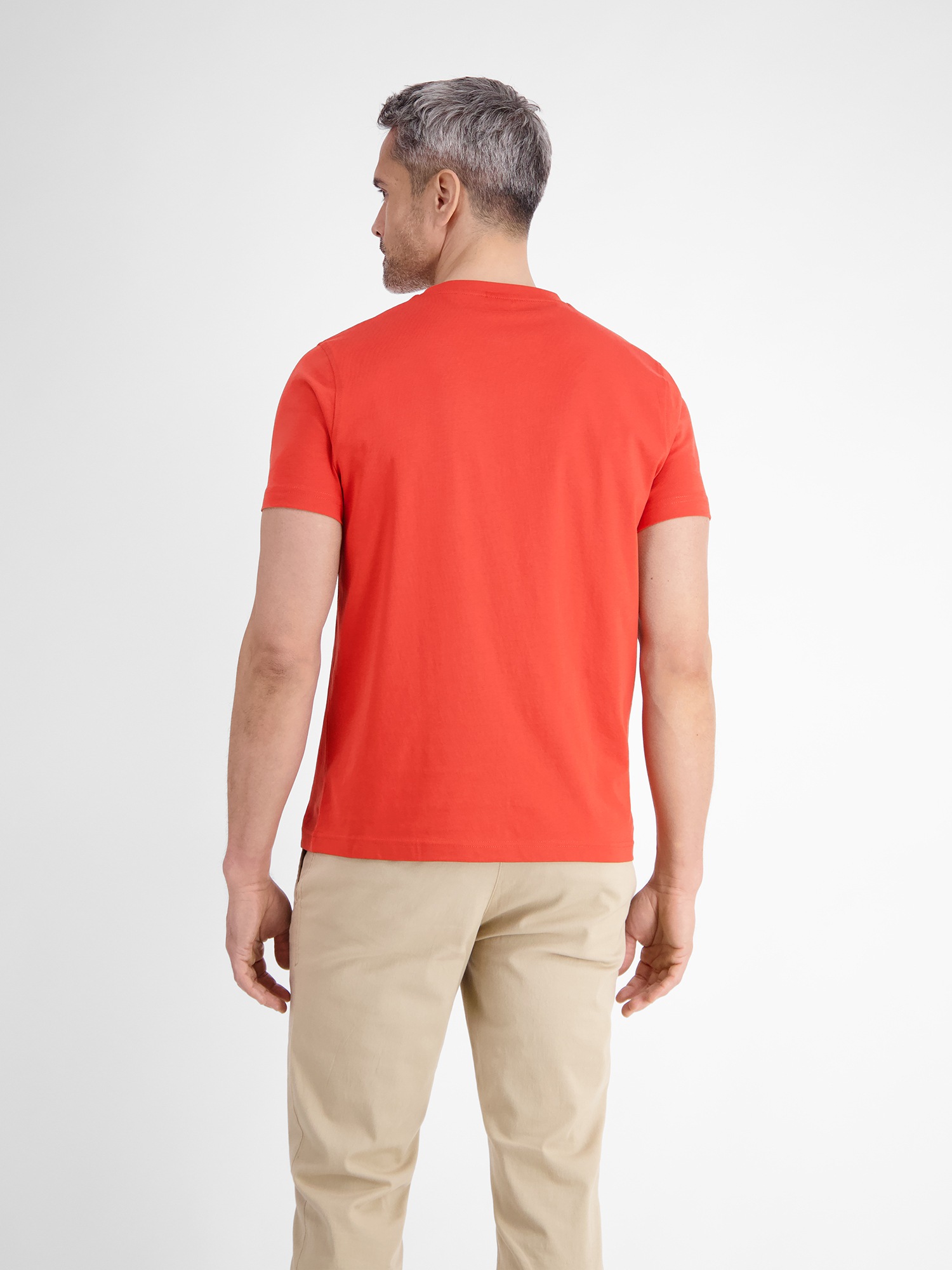 LERROS T-Shirt "LERROS Basic T-Shirt mit Logostitck, unifarben" günstig online kaufen