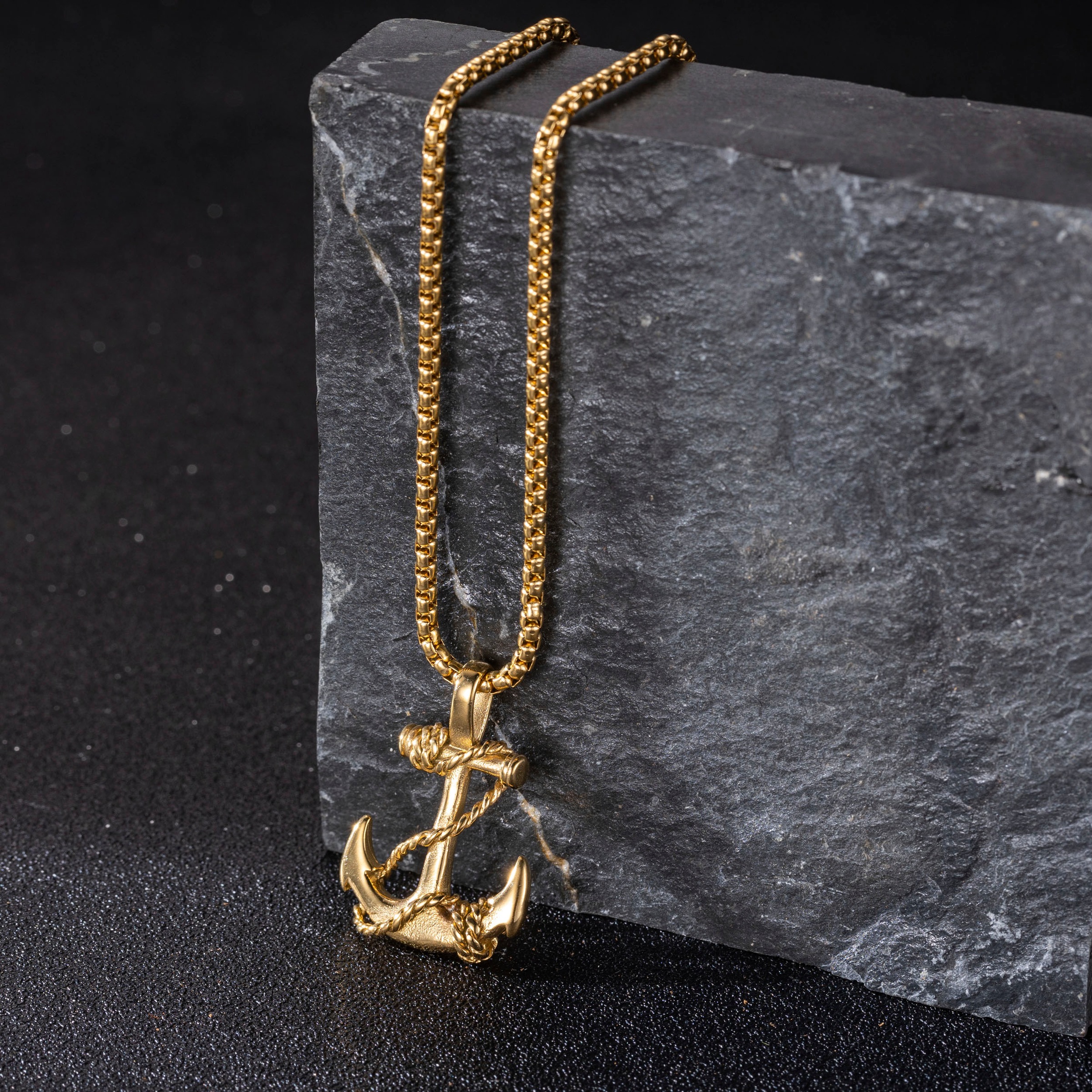 Firetti Kette mit Anhänger »Schmuck Geschenk Edelstahl Halsschmuck Halskette Venezianerkette Anker«