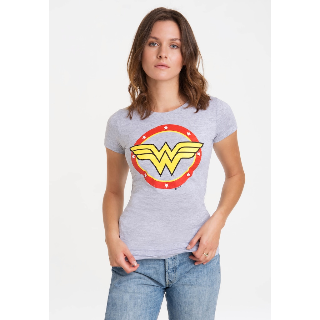 LOGOSHIRT T-Shirt »Wonder Woman Circle Logo« mit lizenziertem Print