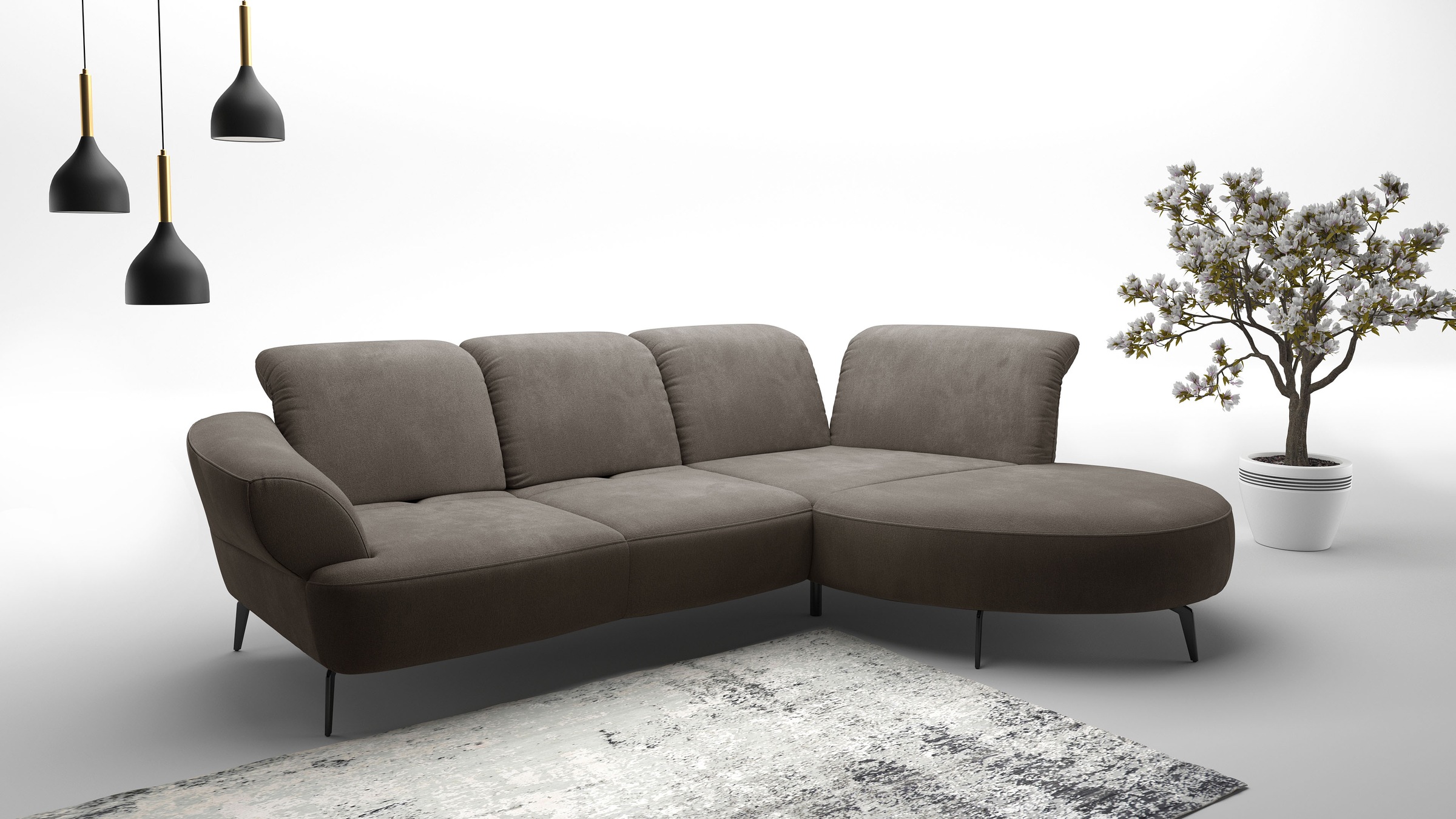 sit&more Ecksofa "Dance, L-Form, inkl. Sitztiefenverstellung", inkl. Click& günstig online kaufen