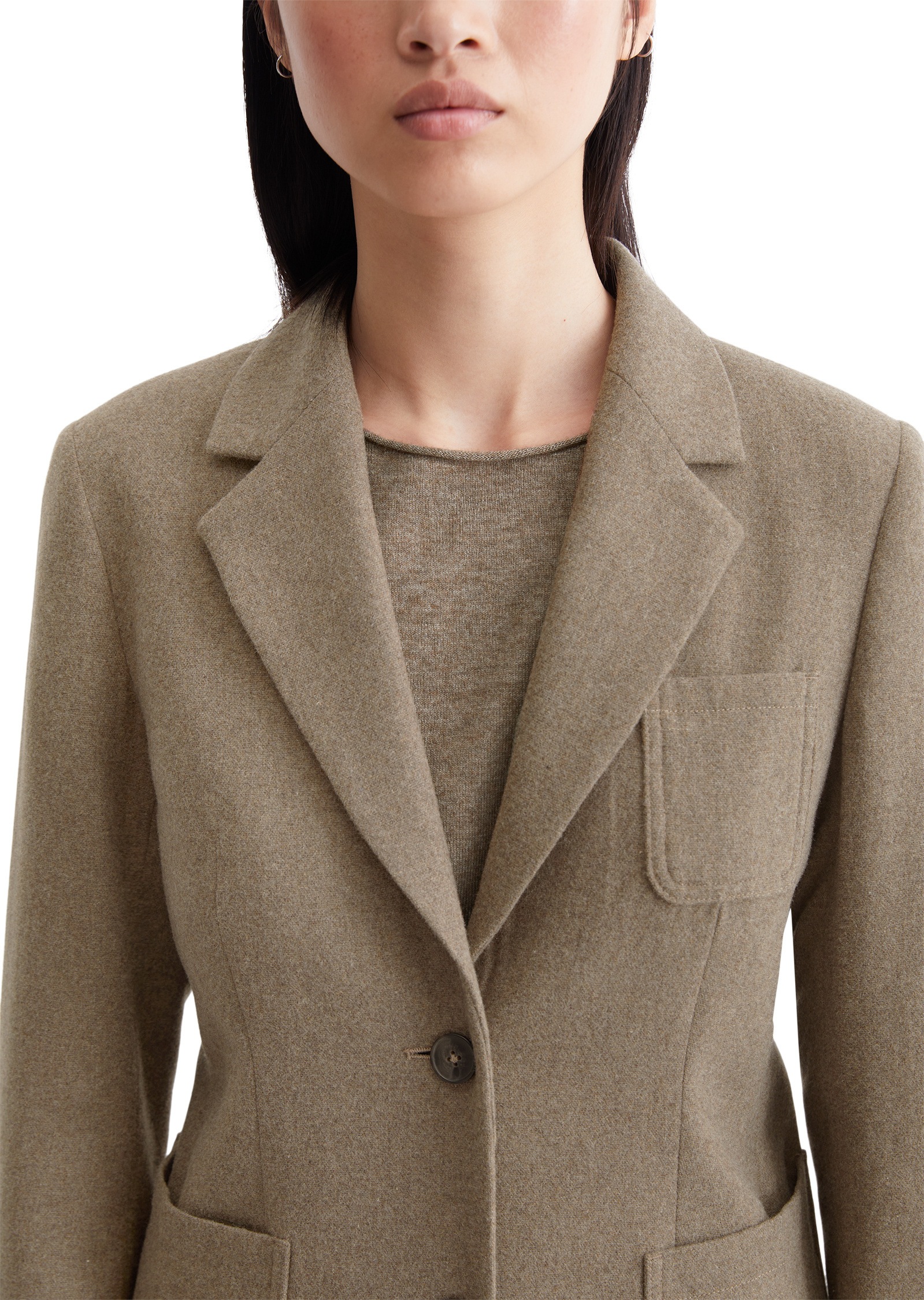 Marc O'Polo Longblazer »aus italienischem Wolle-Mix«