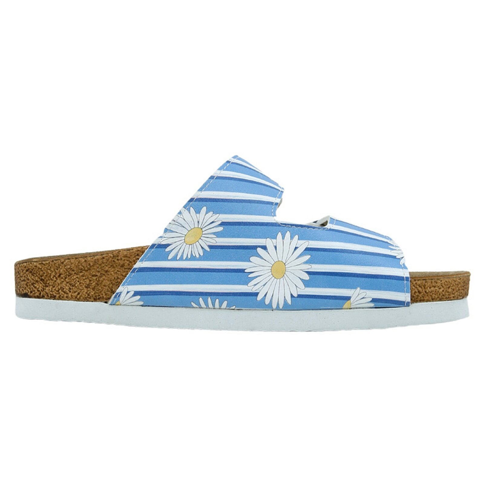 Thumbnail - DOGO Pantolette "Stella Pantolette Daisy Stripes Damen Sandalen", Handgefertigt