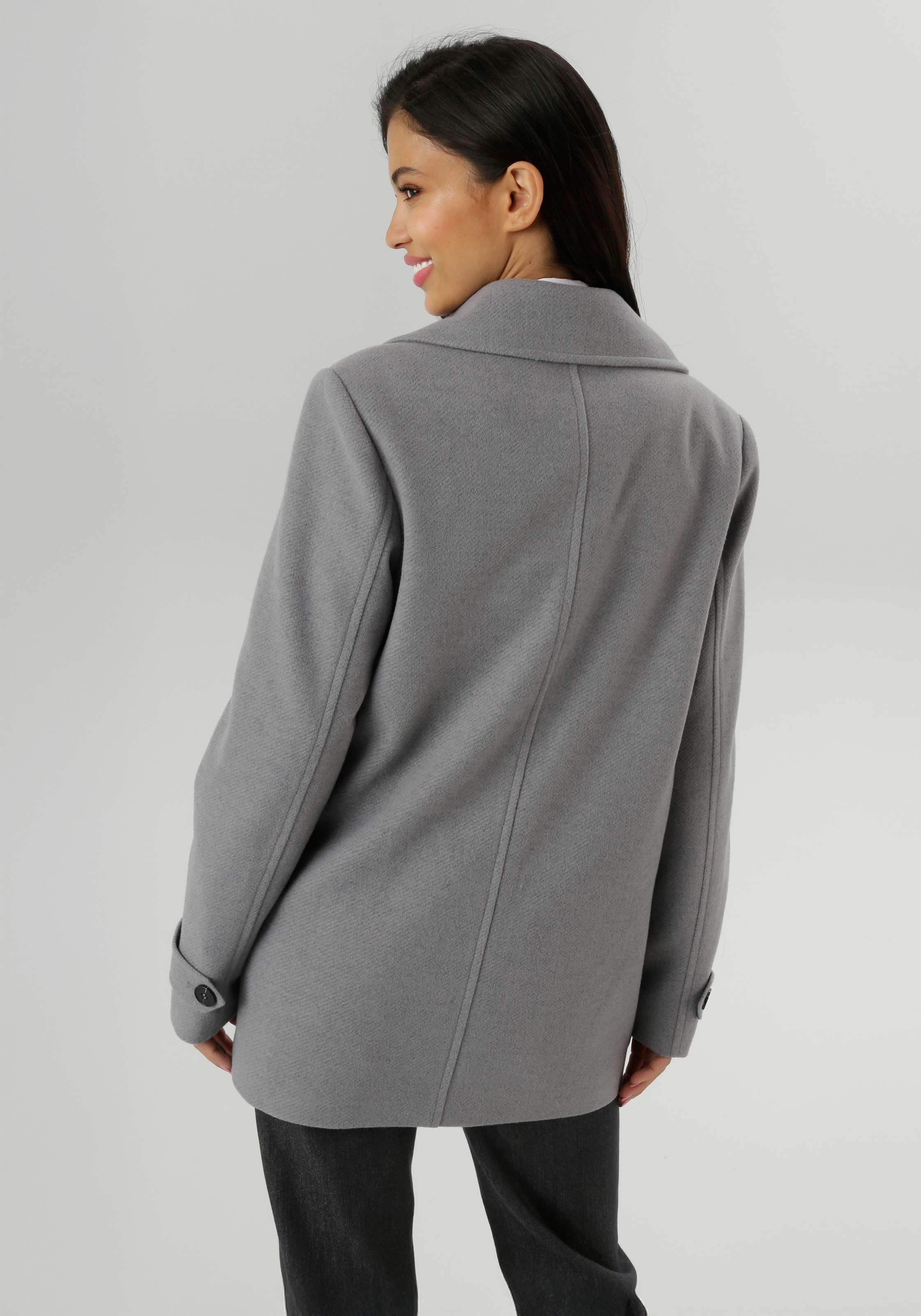 Aniston SELECTED Cabanjacke, ohne Kapuze, mit breitem Reverskragen - NEUE KOLLEKTION