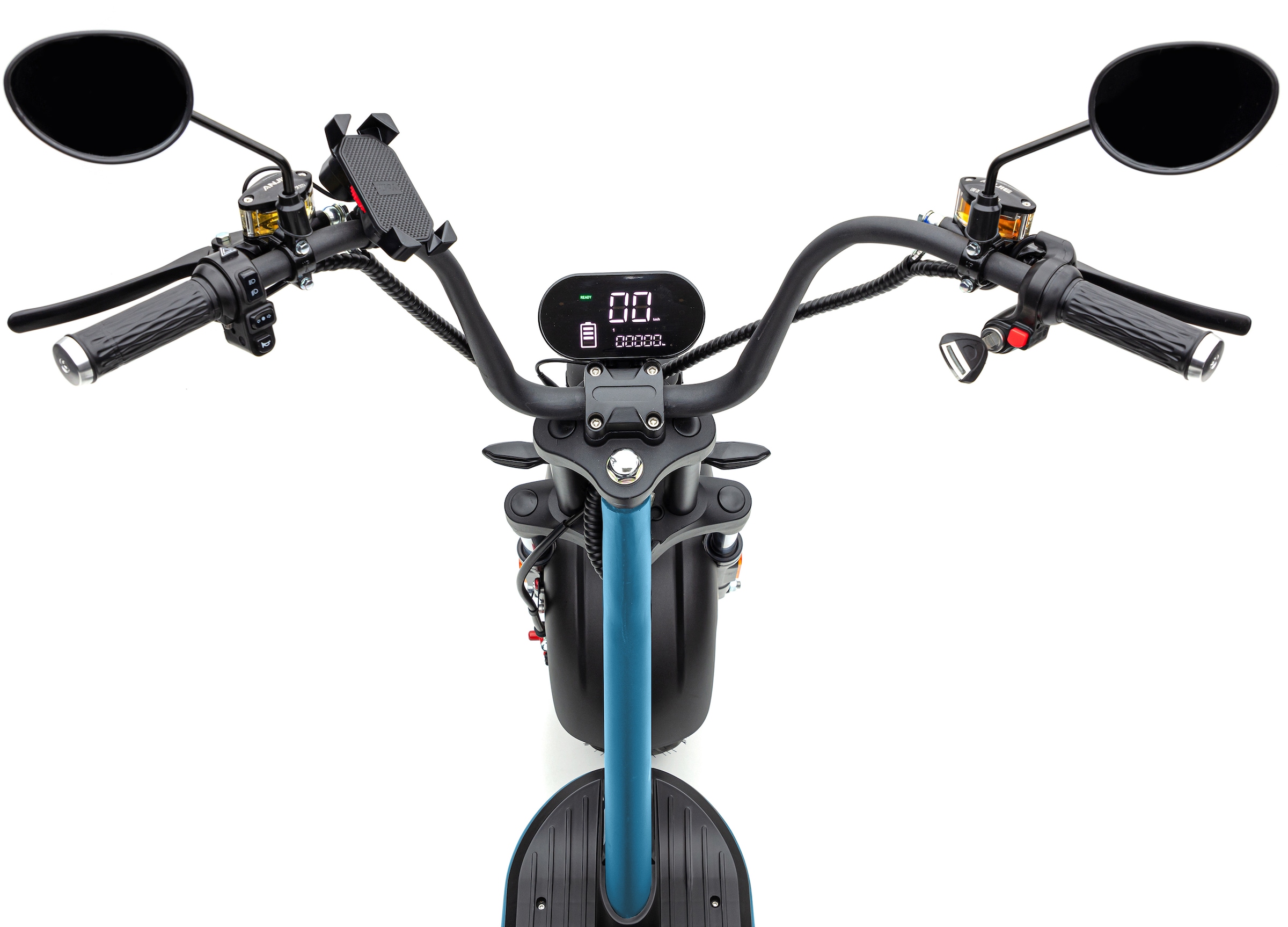 ECONELO E-Motorroller »CHOPPER PXD 2«, bis zu 60 km Reichweite, Lenkrad höhenverstellbar