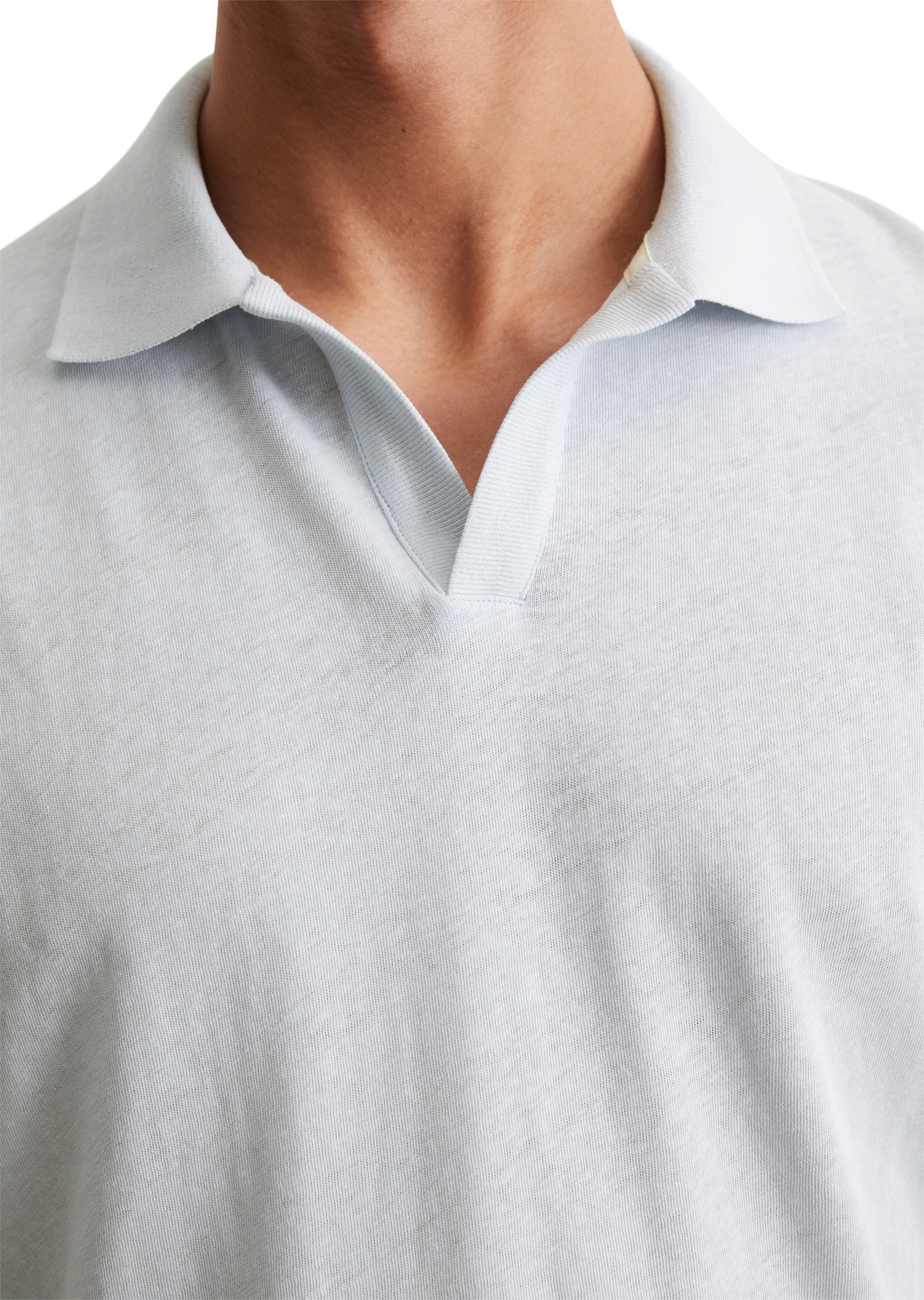 Marc O'Polo Poloshirt »aus Bio-Baumwolle und Leinen«