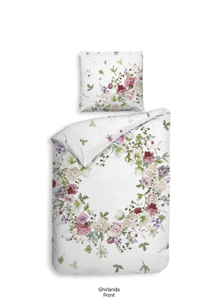 Heckett & Lane Bettwäsche "Ghirlanda" 2 100% Baumwolle, hochwertiges Mako-S günstig online kaufen