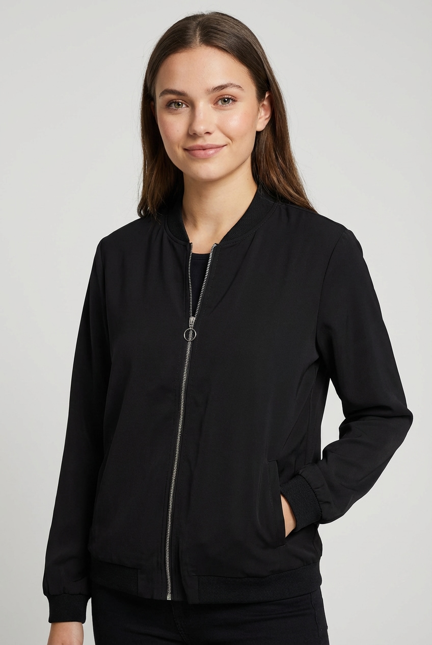 Vero Moda Kurzjacke "VMCONNY, leichte Jacke für den Übergang" seitliche Eingrifftaschen, Rippbündchen