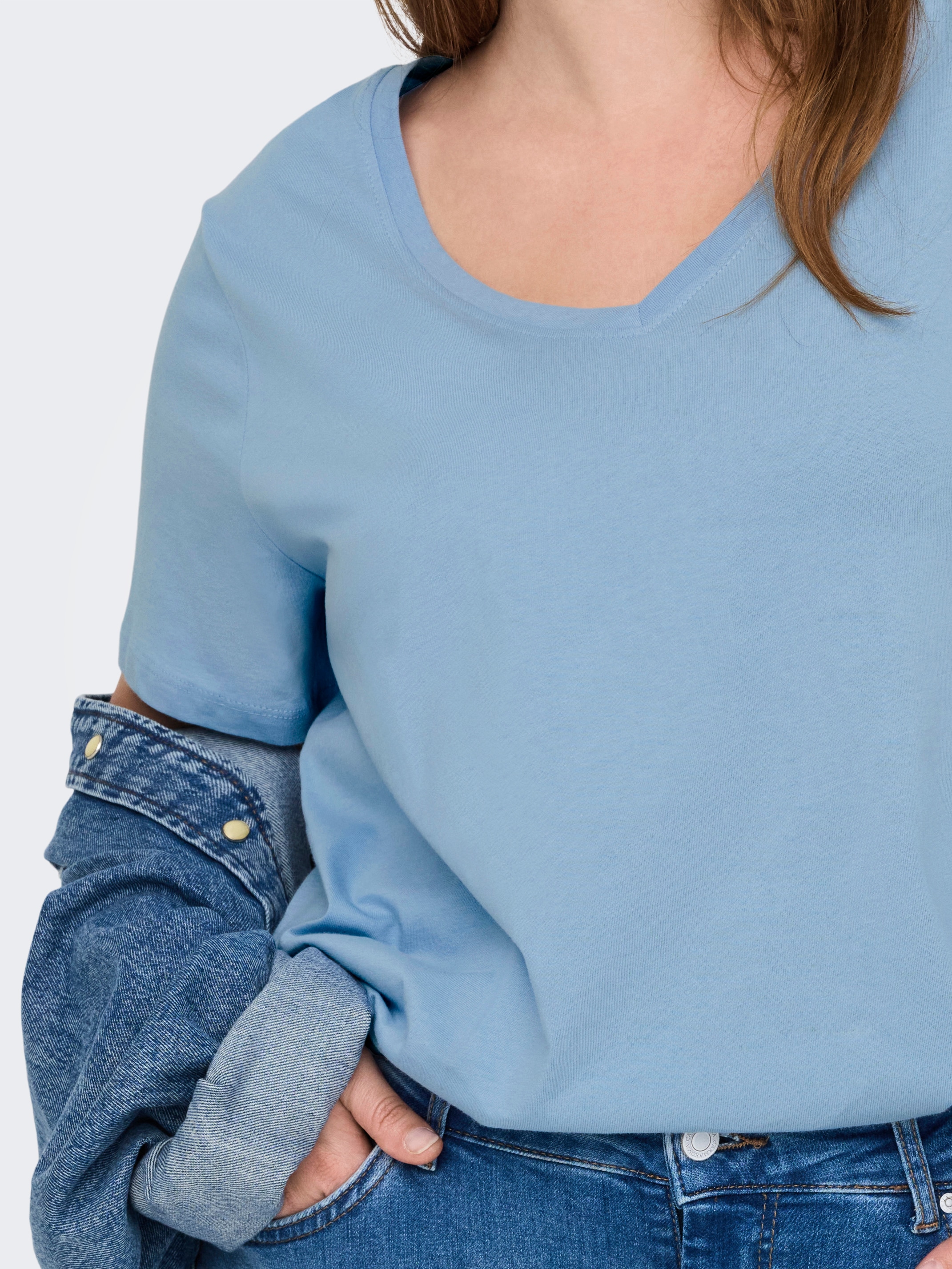 ONLY CARMAKOMA V-Shirt »CARBONNIE LIFE S/S V A-SHAPE TEE NOOS«
