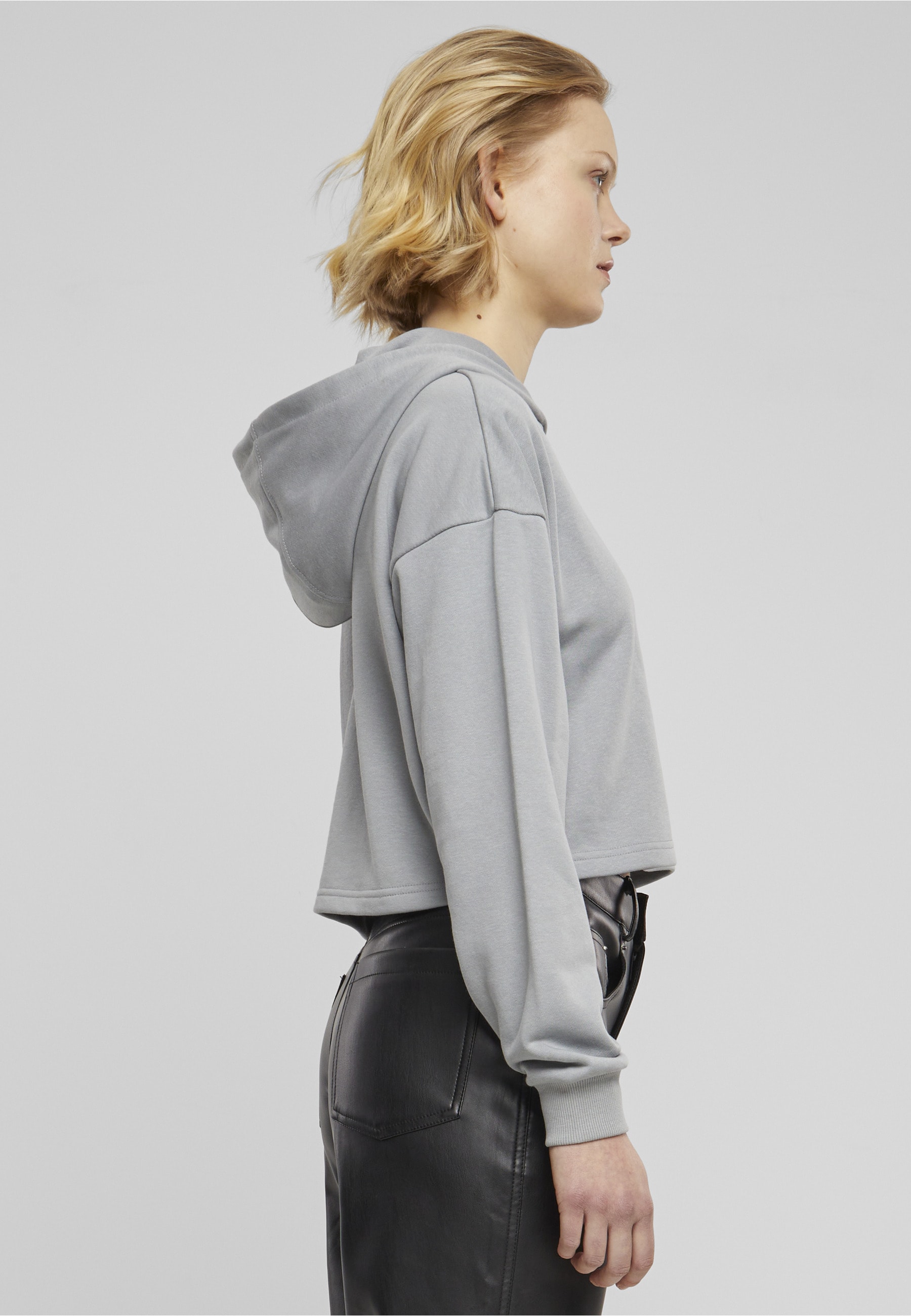 URBAN CLASSICS Kapuzenpullover »Urban Classics Damen Ladies Oversized Cropped Light Terry Hoodie« 1