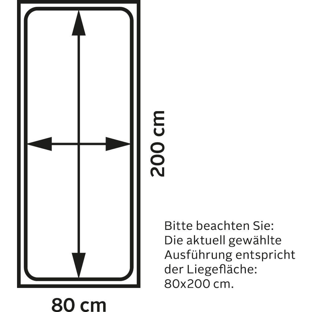 Maintal Polsterliege, mit Bettkasten