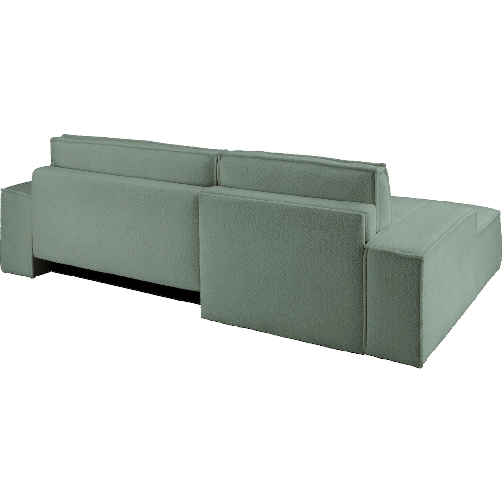 andas Ecksofa »Finnley Schlafsofa 267 cm in Bouclé u. Struktur fein«