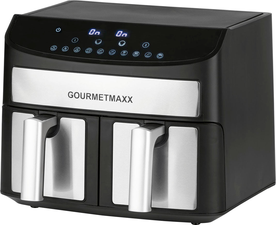 GOURMETmaxx Fritteuse »11339«, 2400 W, Zweikammer, 7l, Edelstahl/anthrazit