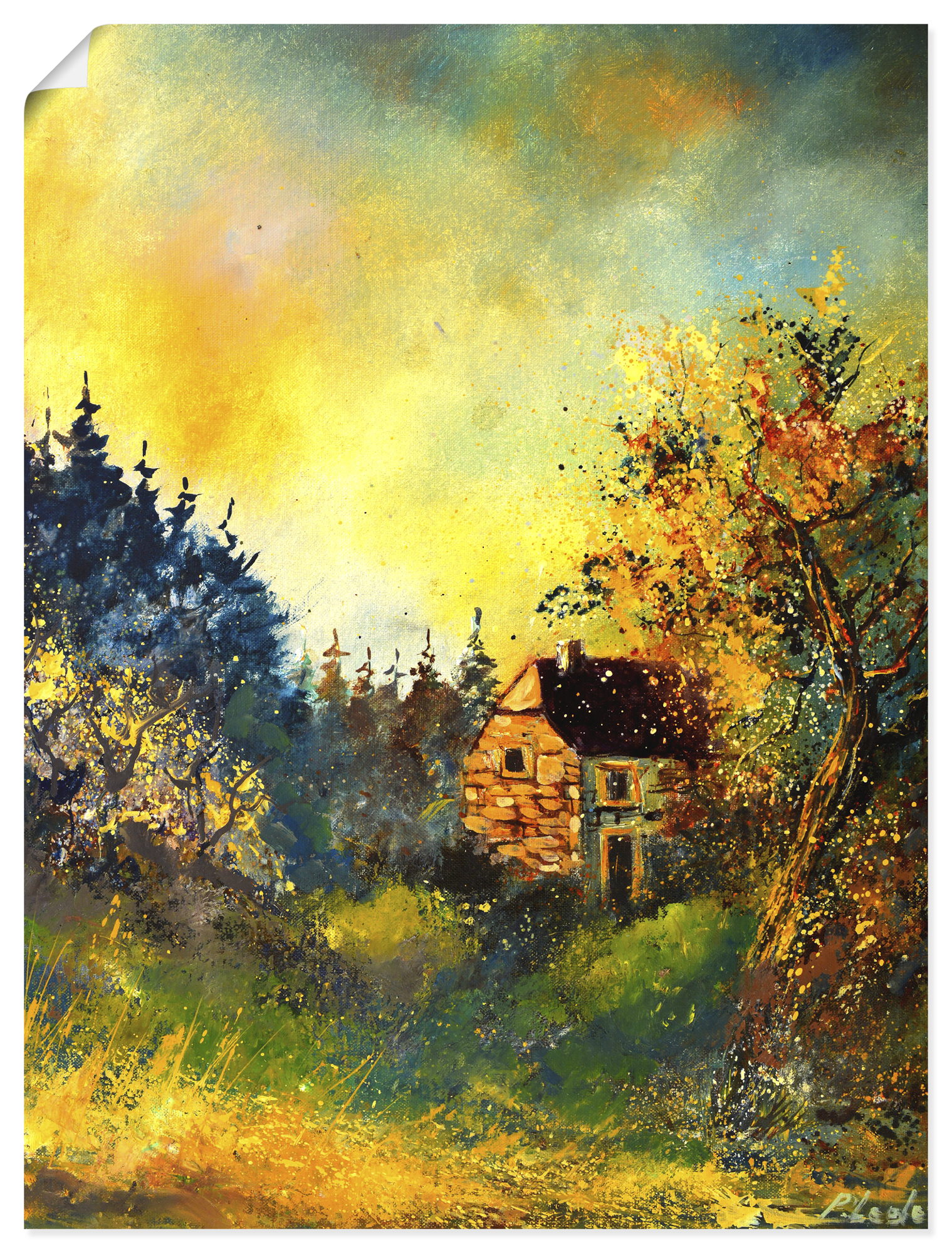 Artland "Remote house" Gartenbilder 1 Stk. tlg. als Alubild, Leinwandbild, Poster, Wandaufkleber in verschied. Größen