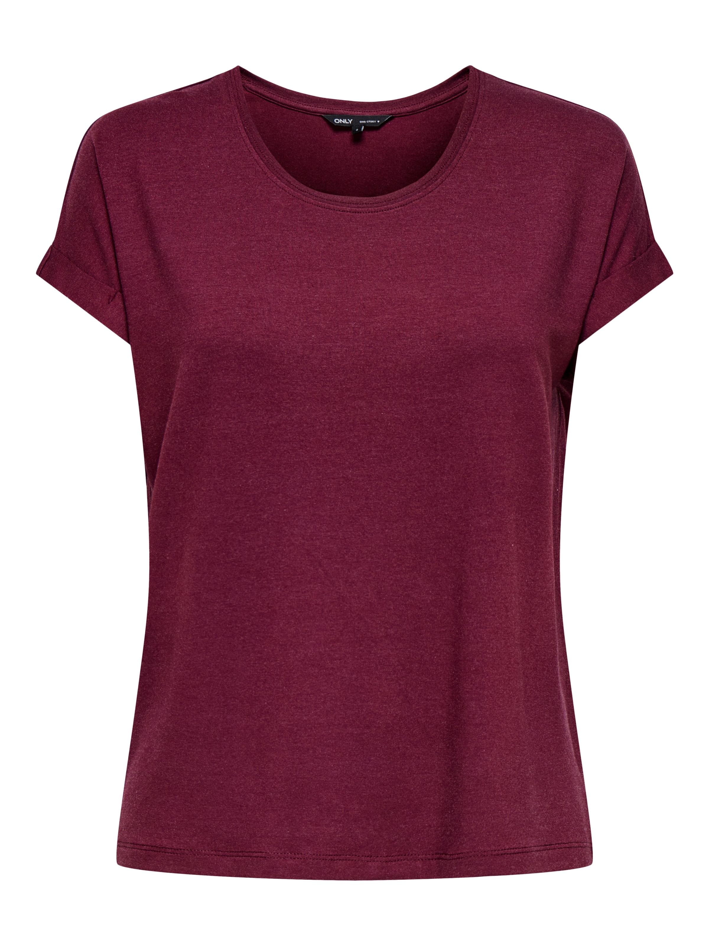 ONLY T-Shirt "ONLMOSTER S/S O-NECK TOP NOOS JRS", mit Aufschlag am Arm günstig online kaufen