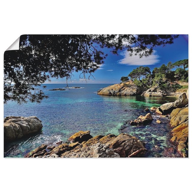 Artland Wandbild »Farben der Costa Brava«, Küste, (1 St.), als Alubild,  Leinwandbild, Wandaufkleber oder Poster in versch. Größen bestellen | BAUR