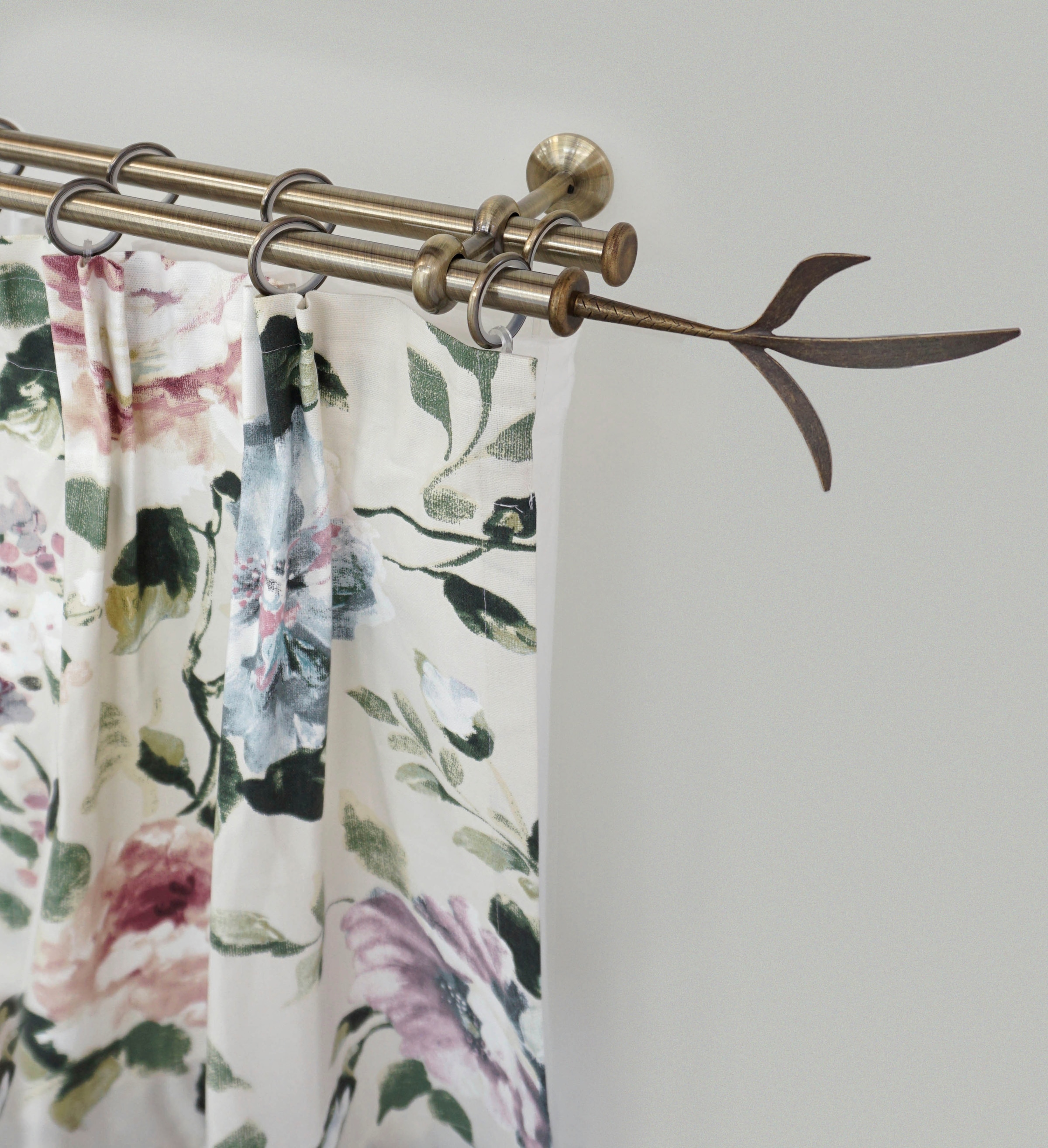 GARESA Gardinenstange "ESPERANCA" Ø 16 mm 2 läufig-läufig Wunschmaßlänge ru günstig online kaufen